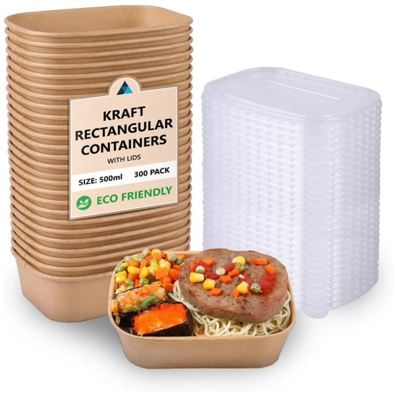 Kraft Disposable Food Containers