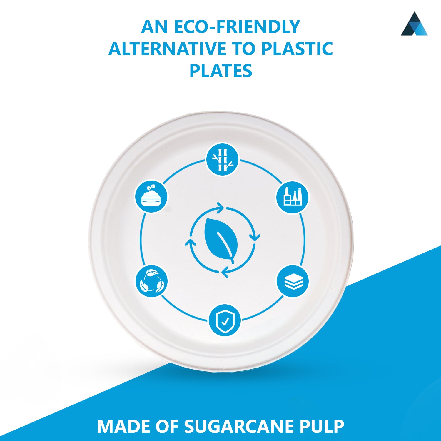 Round Paper Bagasse Plates