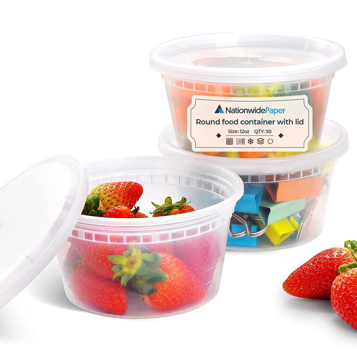 Meal Prep Food Containers with Leakproof Lids
