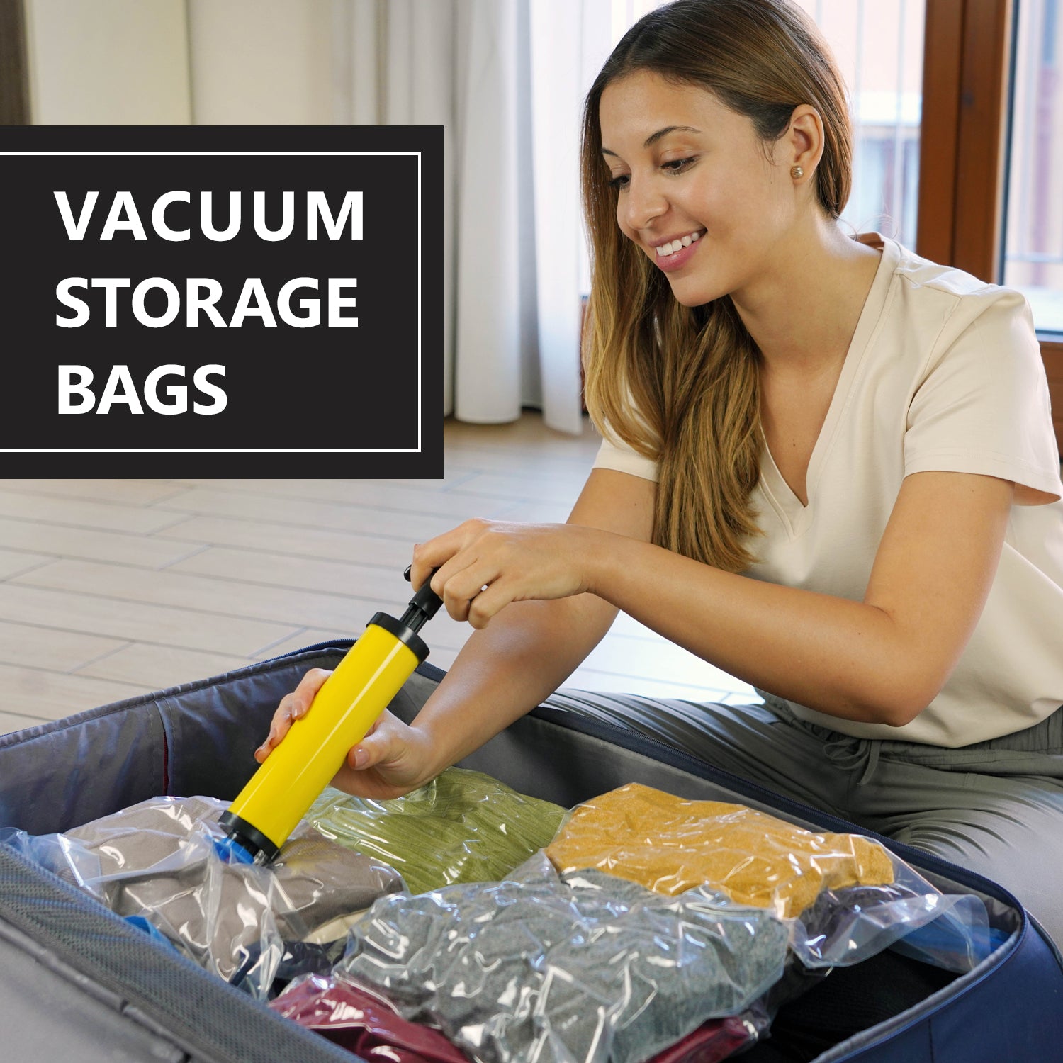 Vacuum Storage Bags Jumbo with Hand Pump