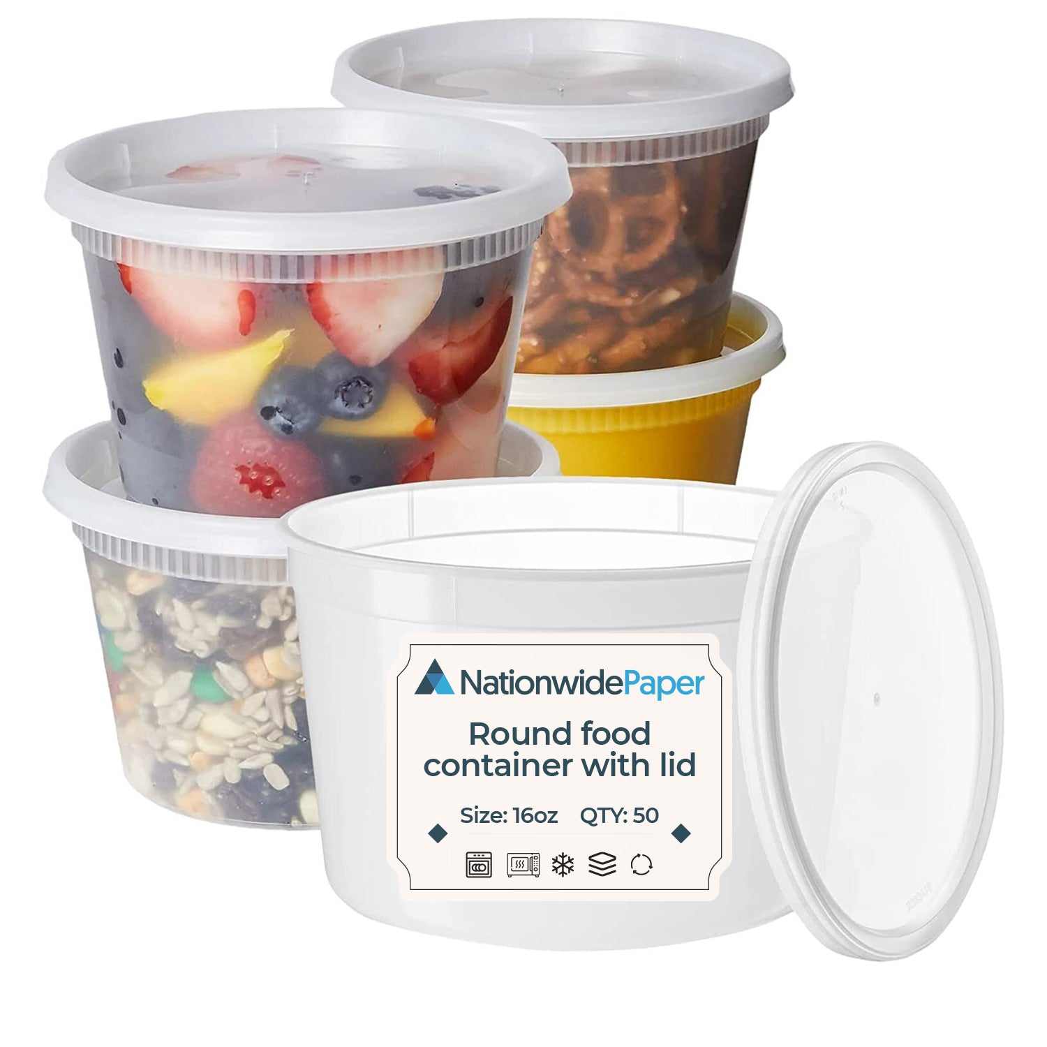 Meal Prep Food Containers with Leakproof Lids