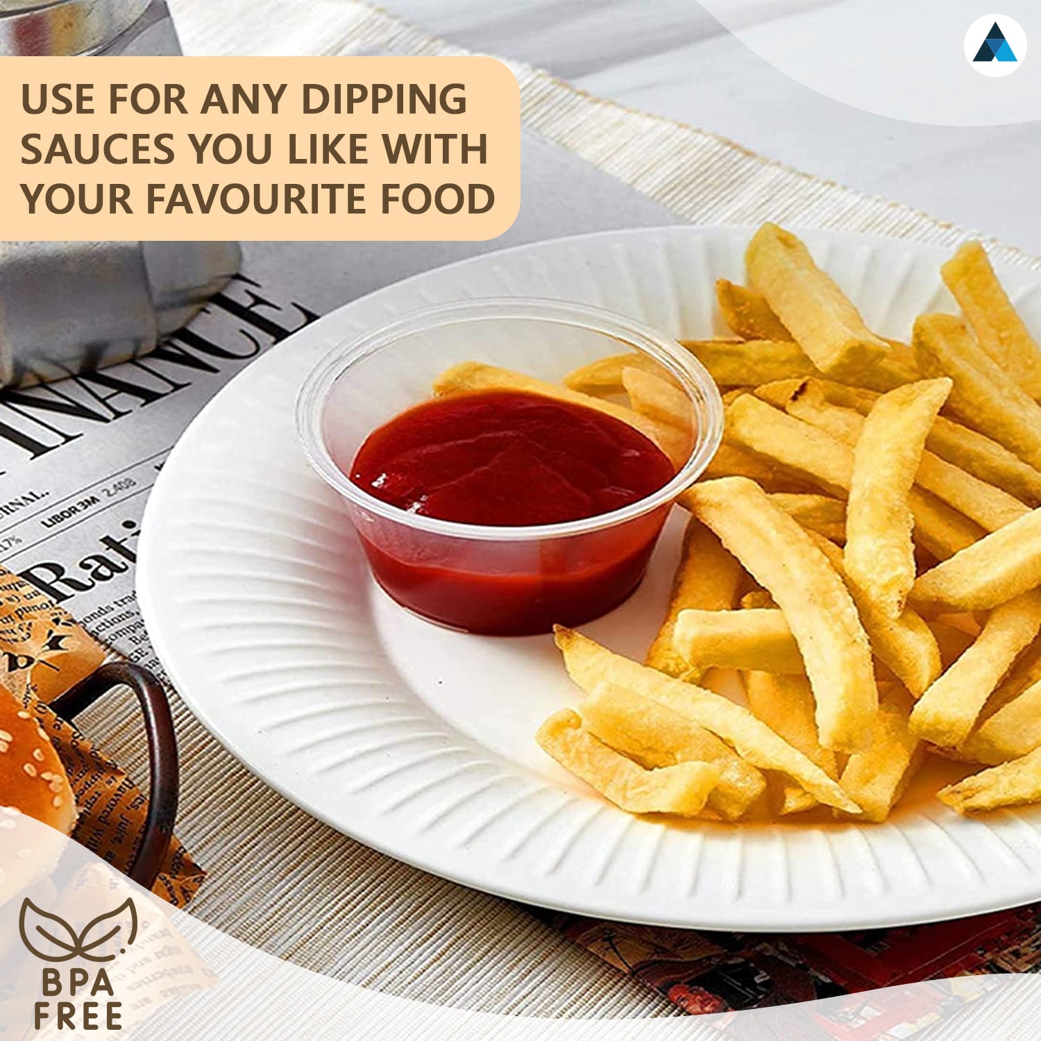 2oz and 4oz Plastic Sauce Pots