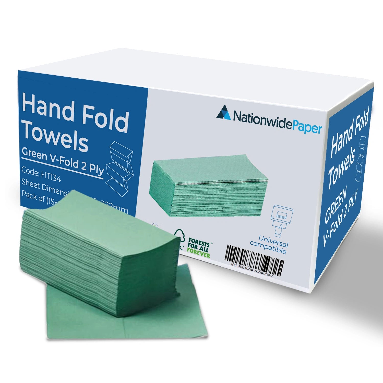 V Fold Paper Towels 4000 Sheets 24.5x22.2cm