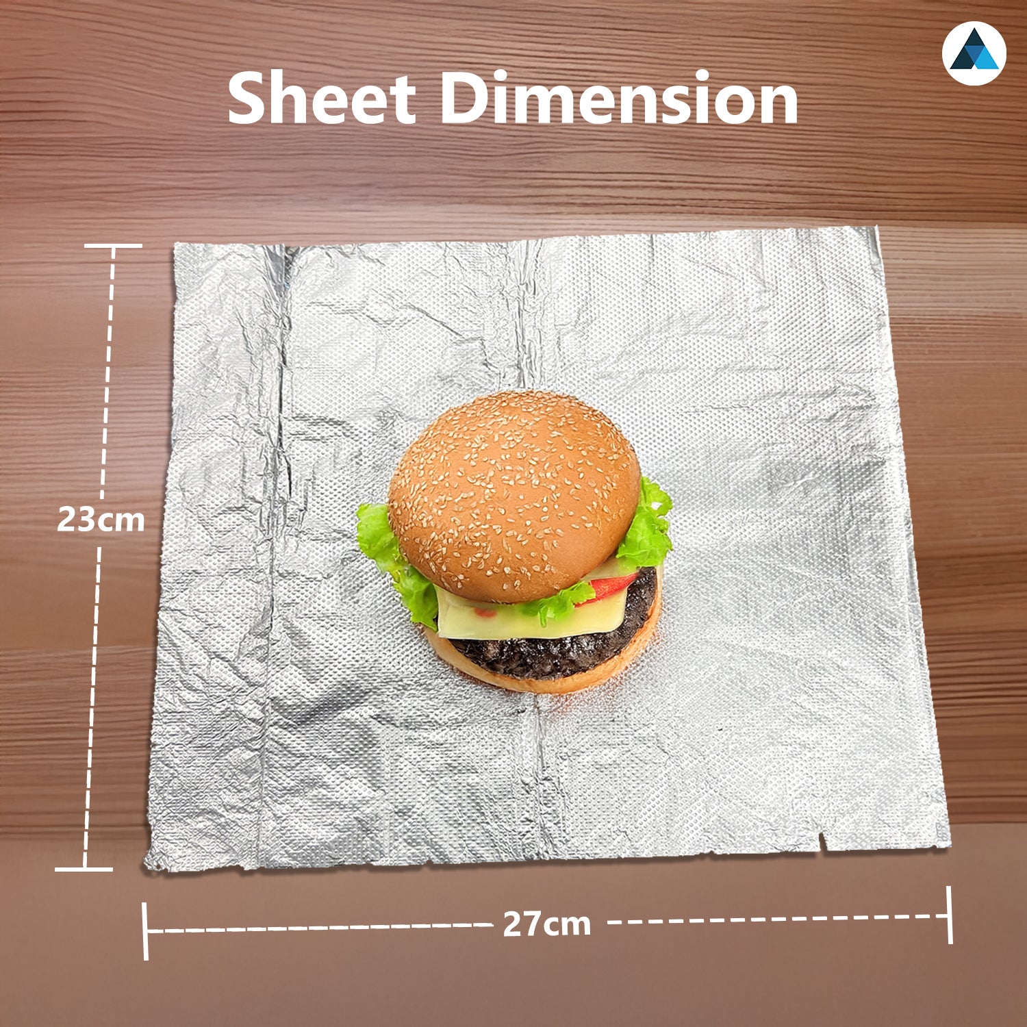Aluminium Pre-Cut Foil Sheets 23cm x 27cm