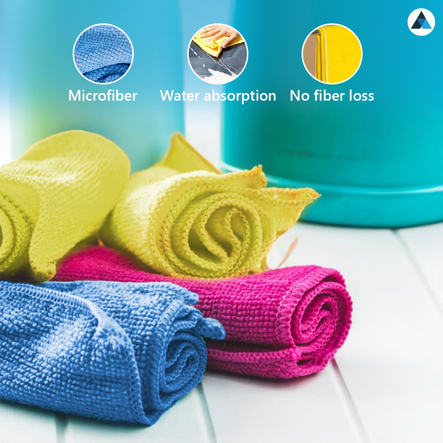Microfiber Blue-40x40cm- Pack of 10