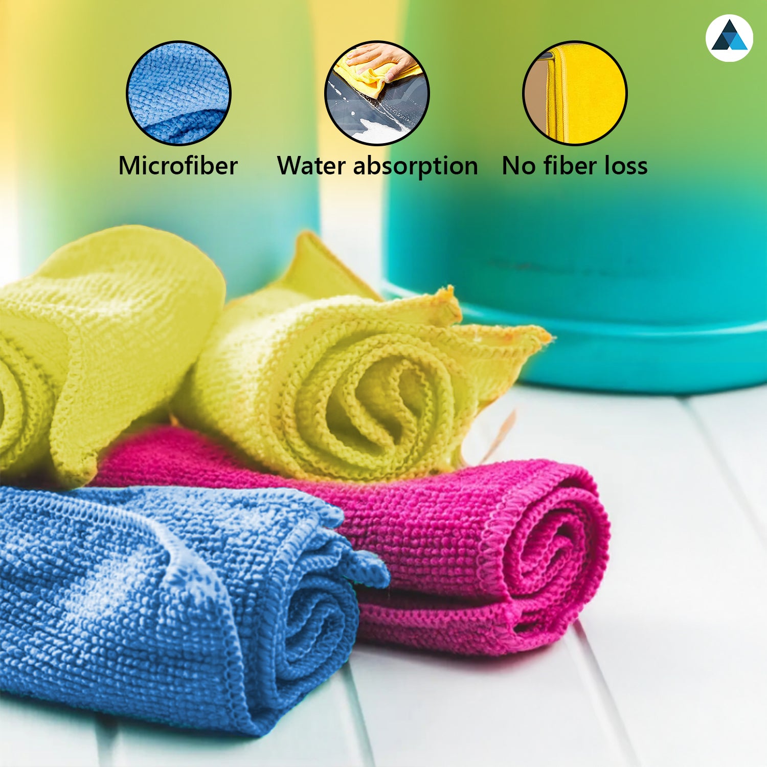 Microfiber Yellow-40x40cm- Pack of 10