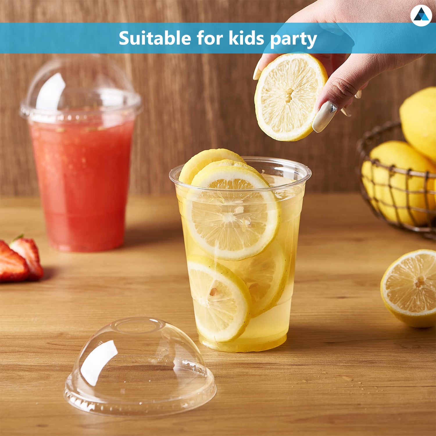 Strong Smoothie Cups with Dome Lids