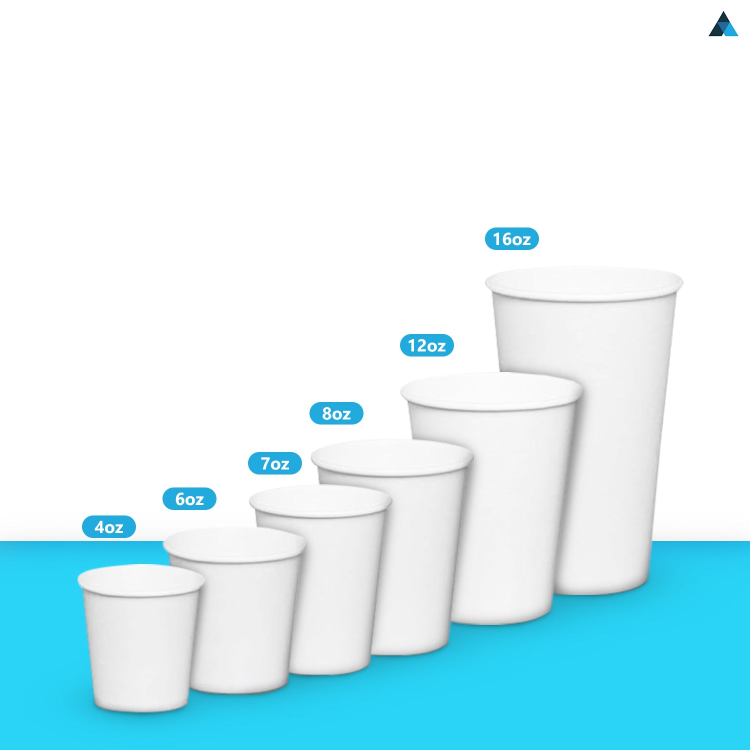 White Disposable Single Wall Cups