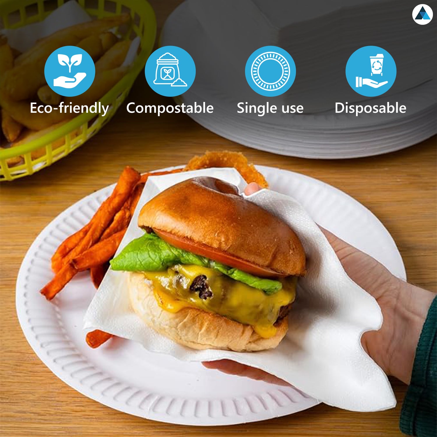 Disposable Round Paper Plates