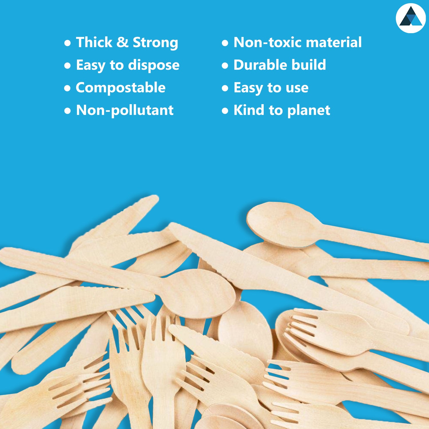 Wooden Cutlery Set – Forks, Spoons, Knives and Sporks