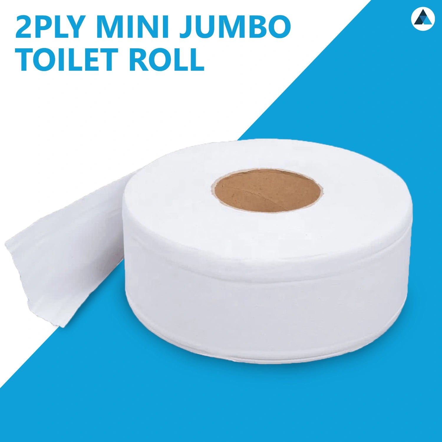 2Ply Mini Jumbo Toilet Roll White