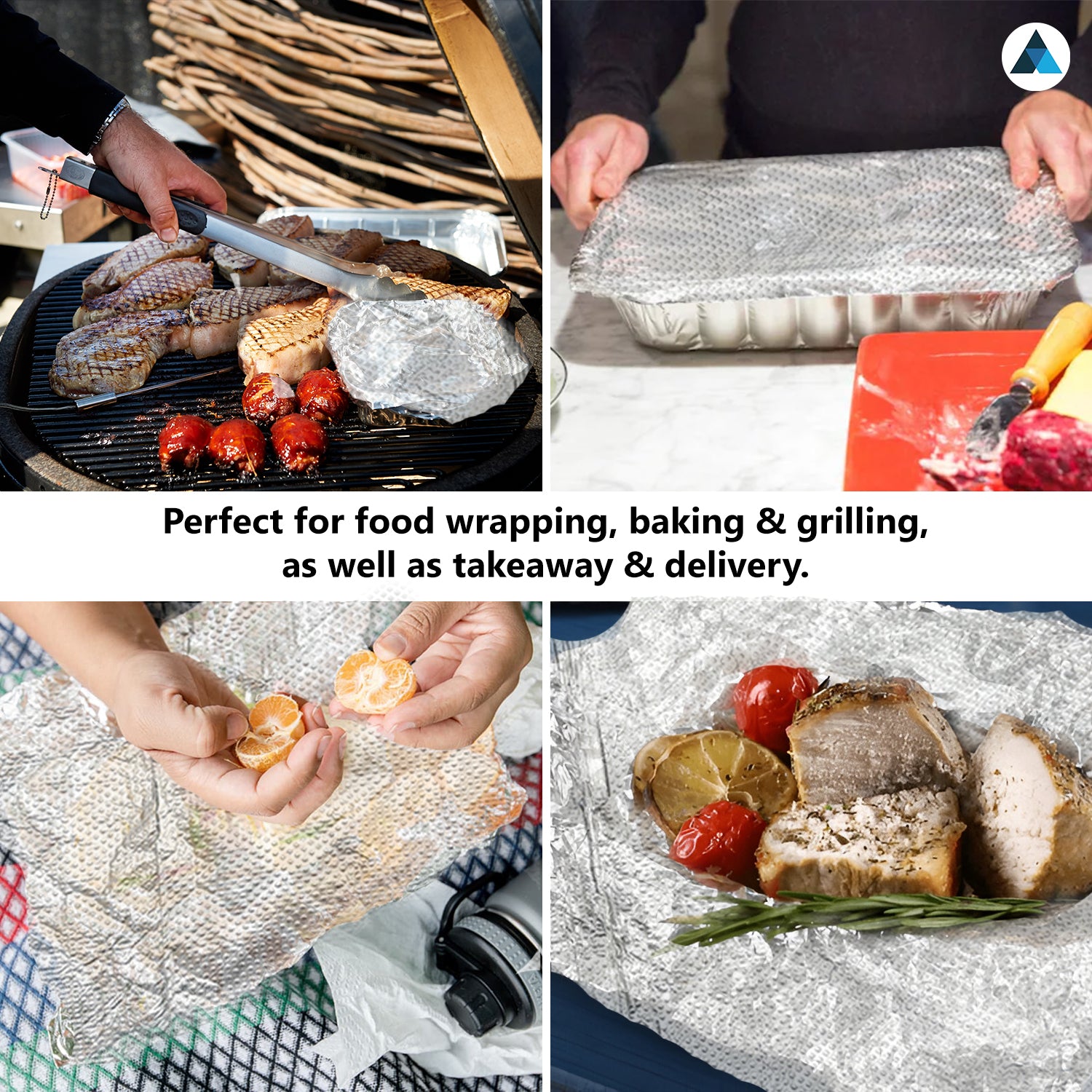 Aluminium Pre-Cut Foil Sheets 23cm x 27cm