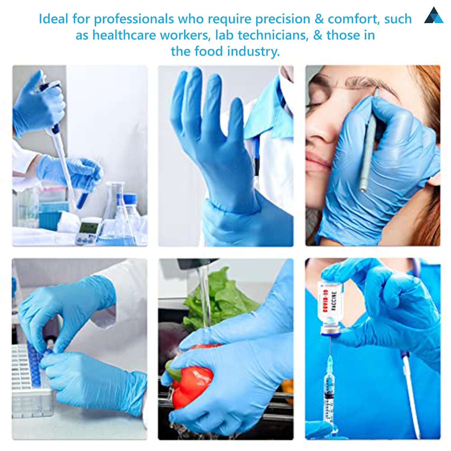 Large Nitrile Gloves (100 pcs)