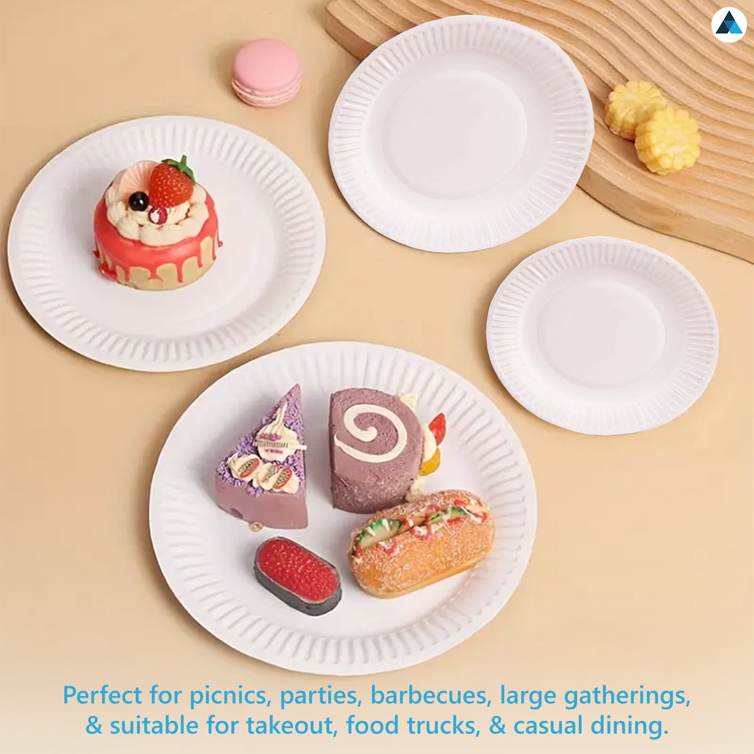 Disposable Round Paper Plates
