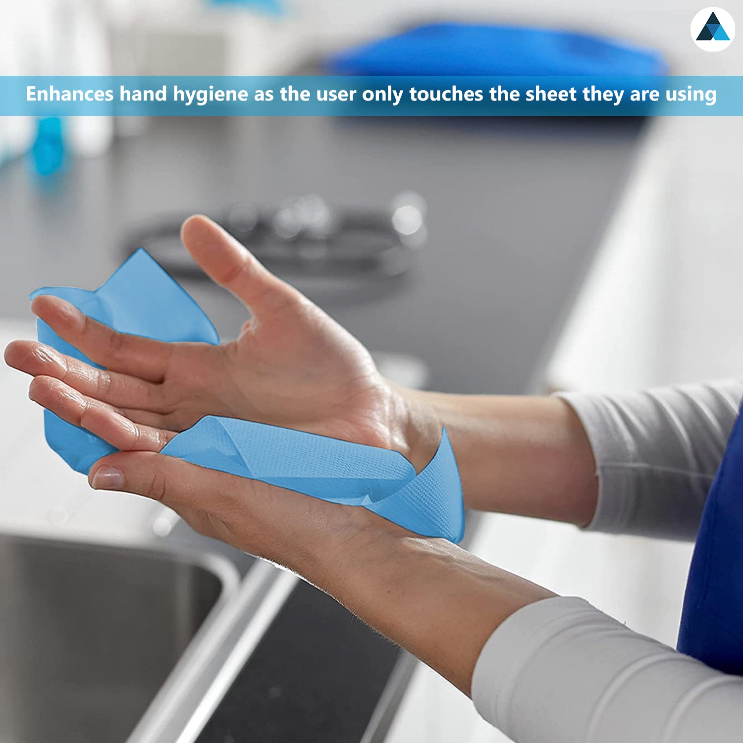 24x20.3cm Paper Towels 3000 Sheets Extra Strong 1 Ply Paper Towels Z Fold Blue