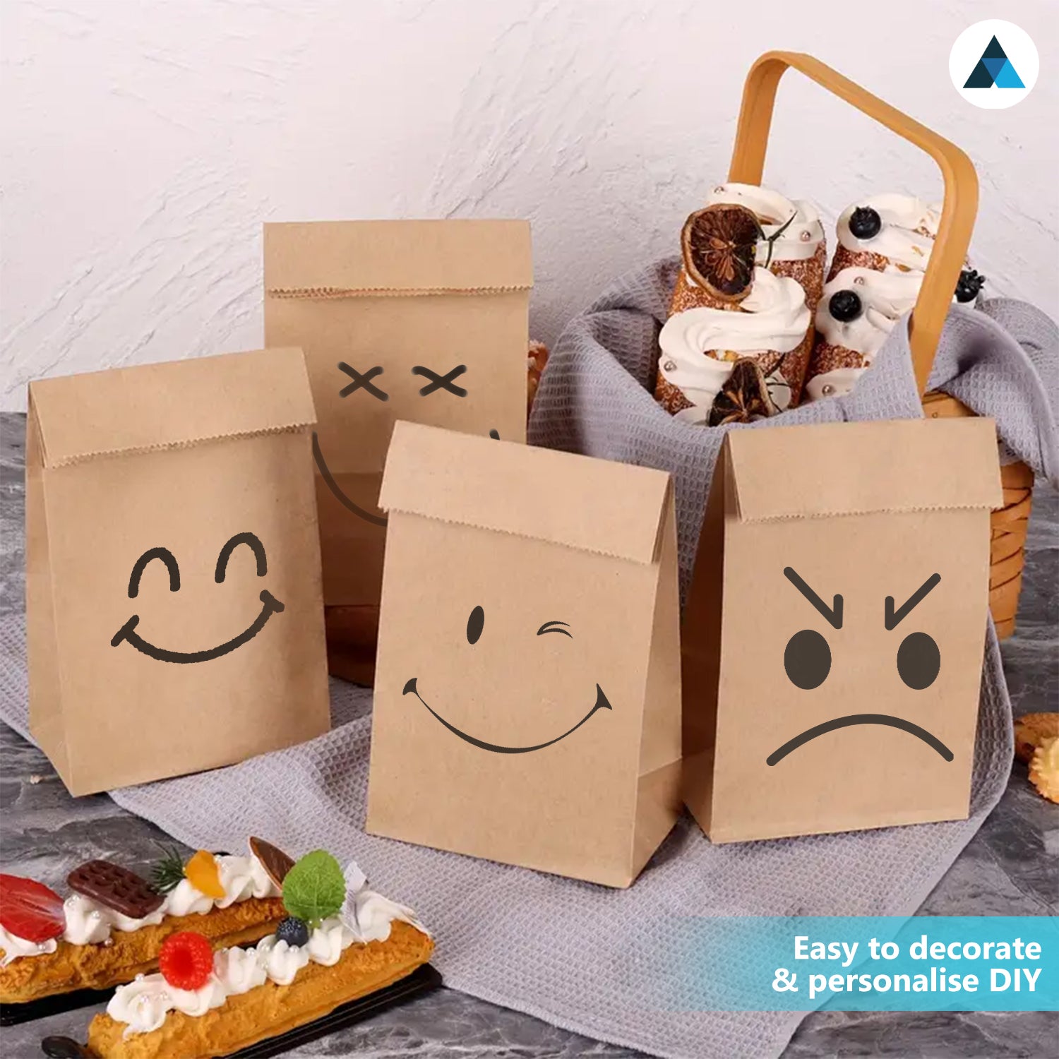 Medium Brown Paper Takeaway Bags 18x12x29cm