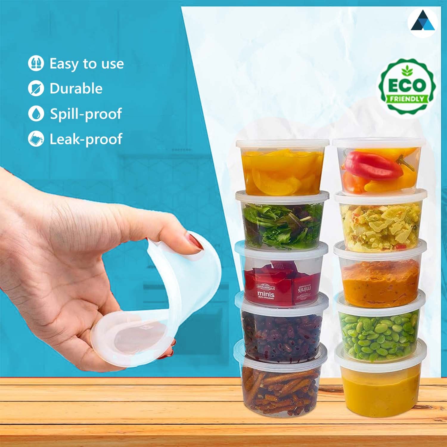 Meal Prep Food Containers with Leakproof Lids