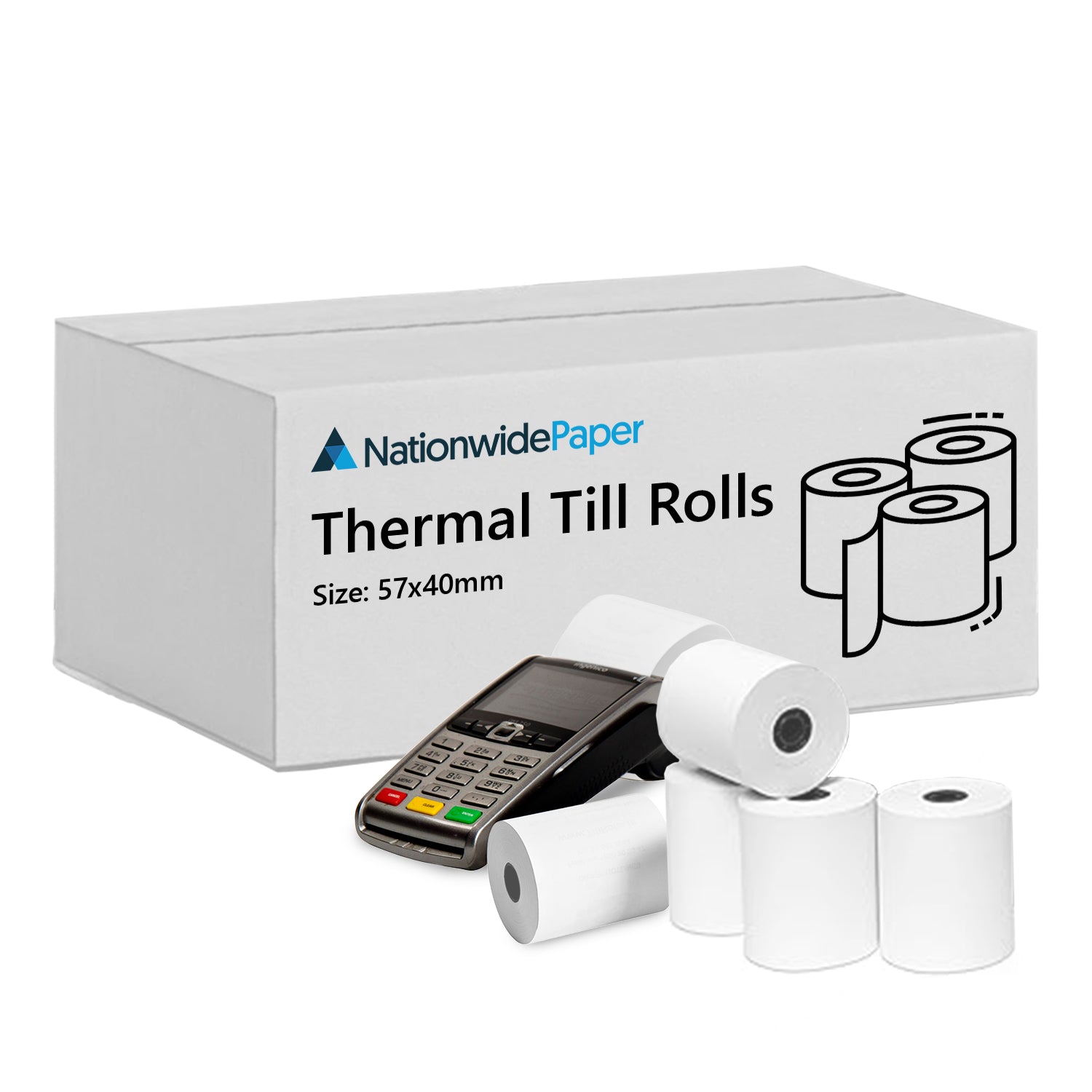 Thermal Till Rolls 57 x 40 mm
