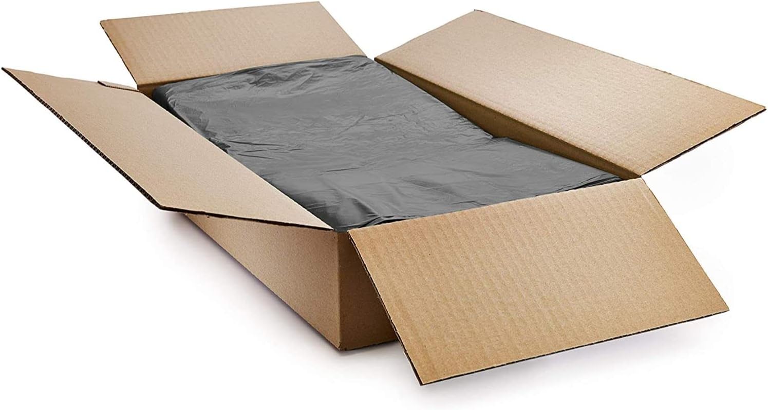 22x33x46 Inches Heavy Duty Black Bin Bags Strong Leak Proof Commercial bin Liners Refuse Sacks (Pack of 100)