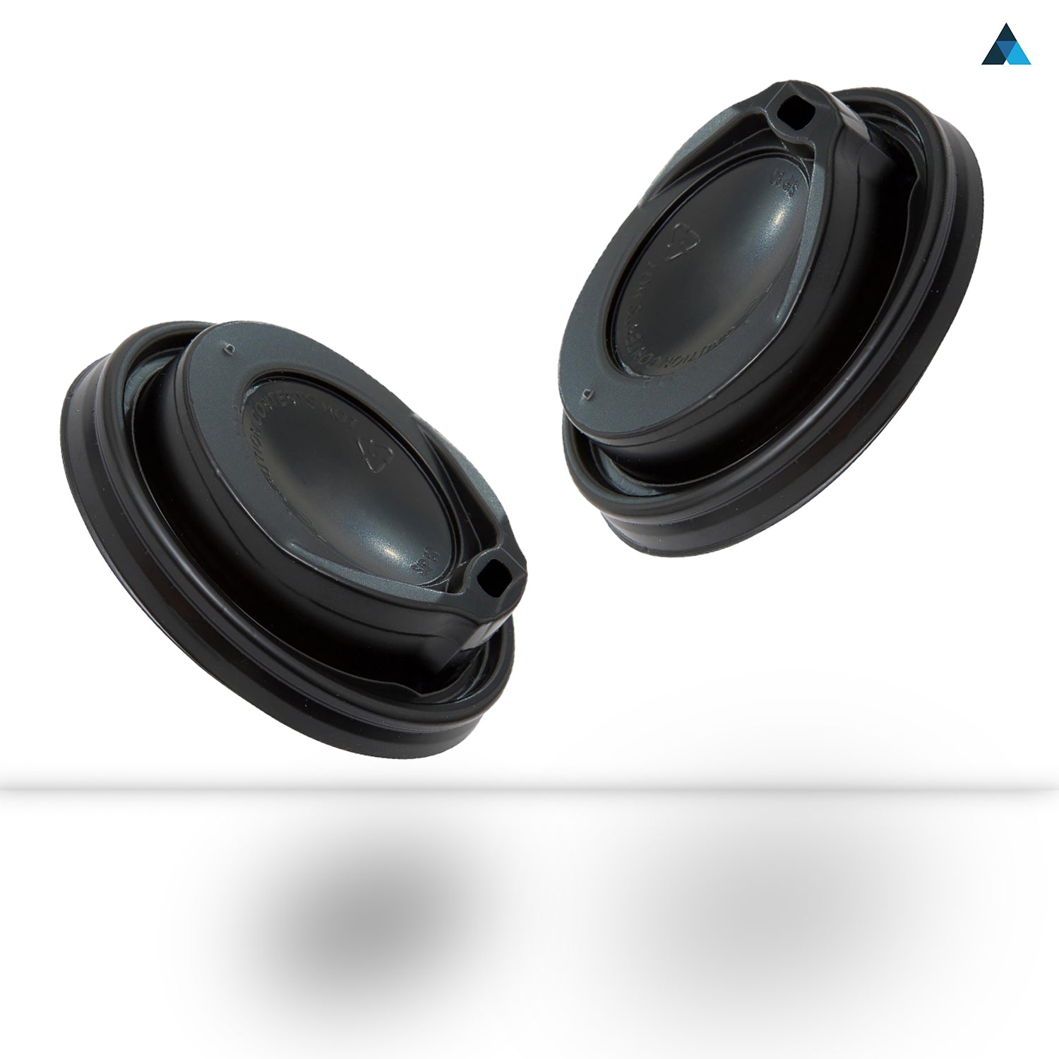 Black and White Lids for Coffee Cups