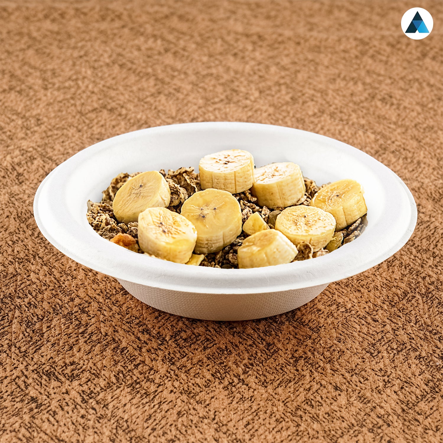 16oz White Bagasse Bowls Sugarcane Disposable