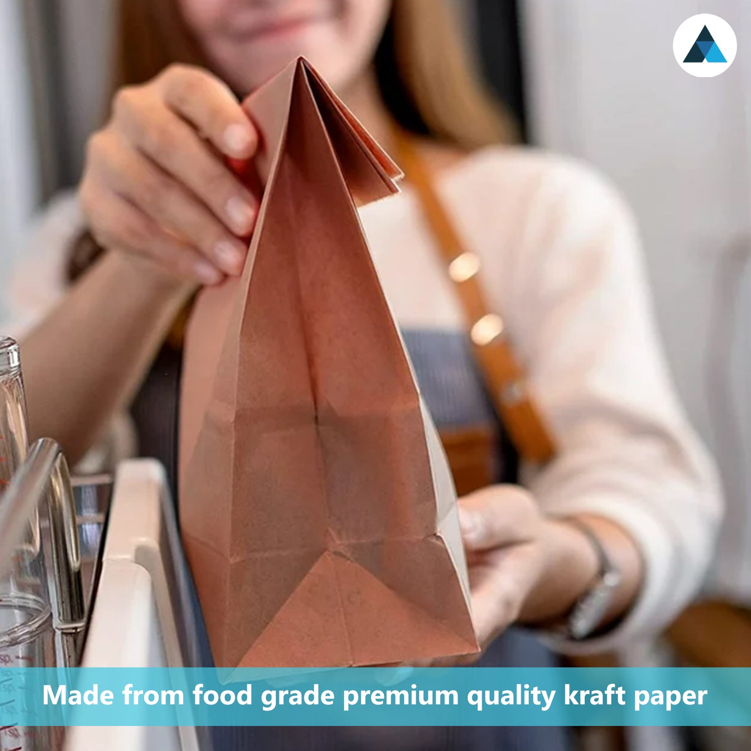 Medium Brown Paper Takeaway Bags 18x12x29cm