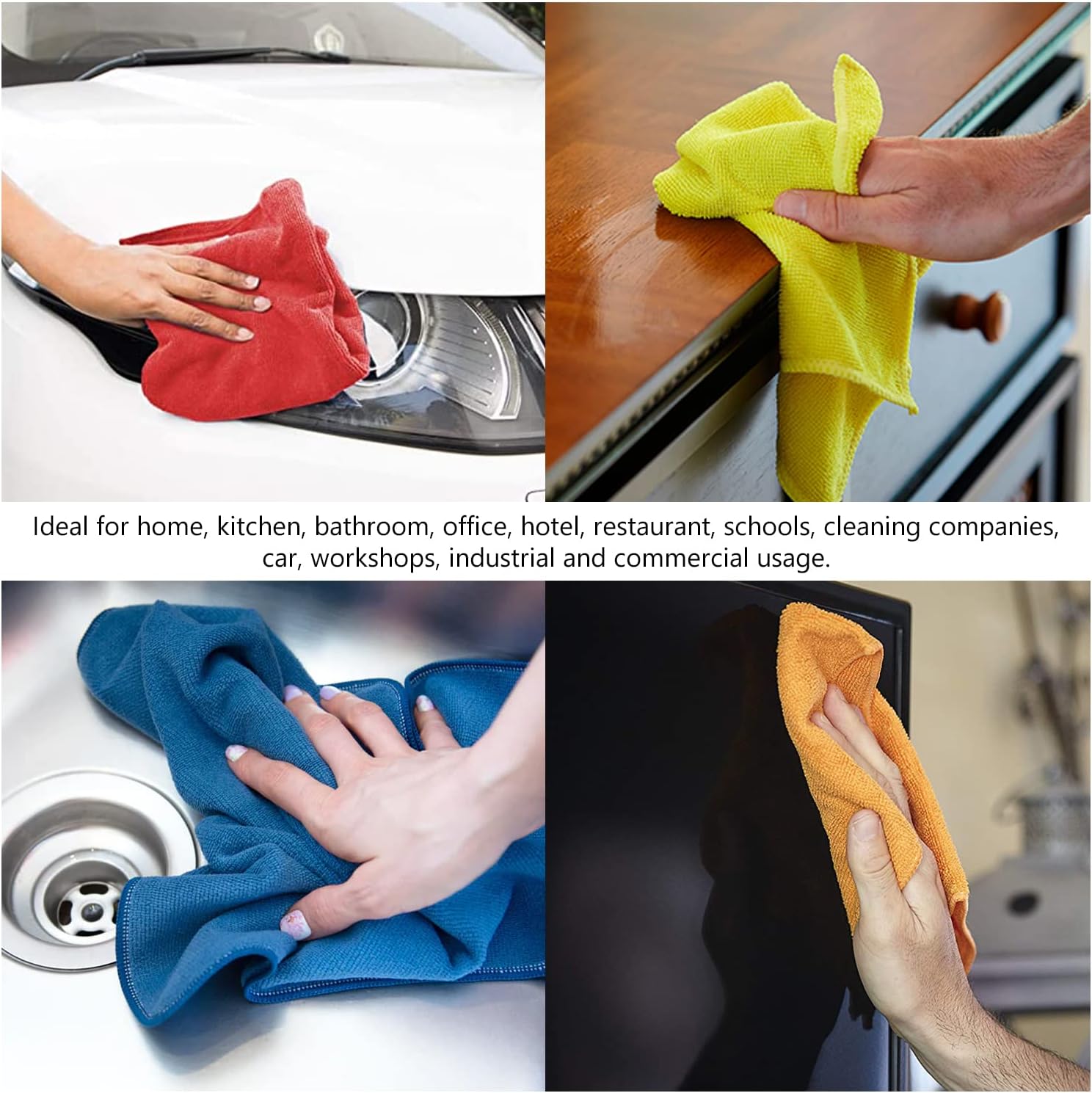 Microfiber Blue-40x40cm- Pack of 10