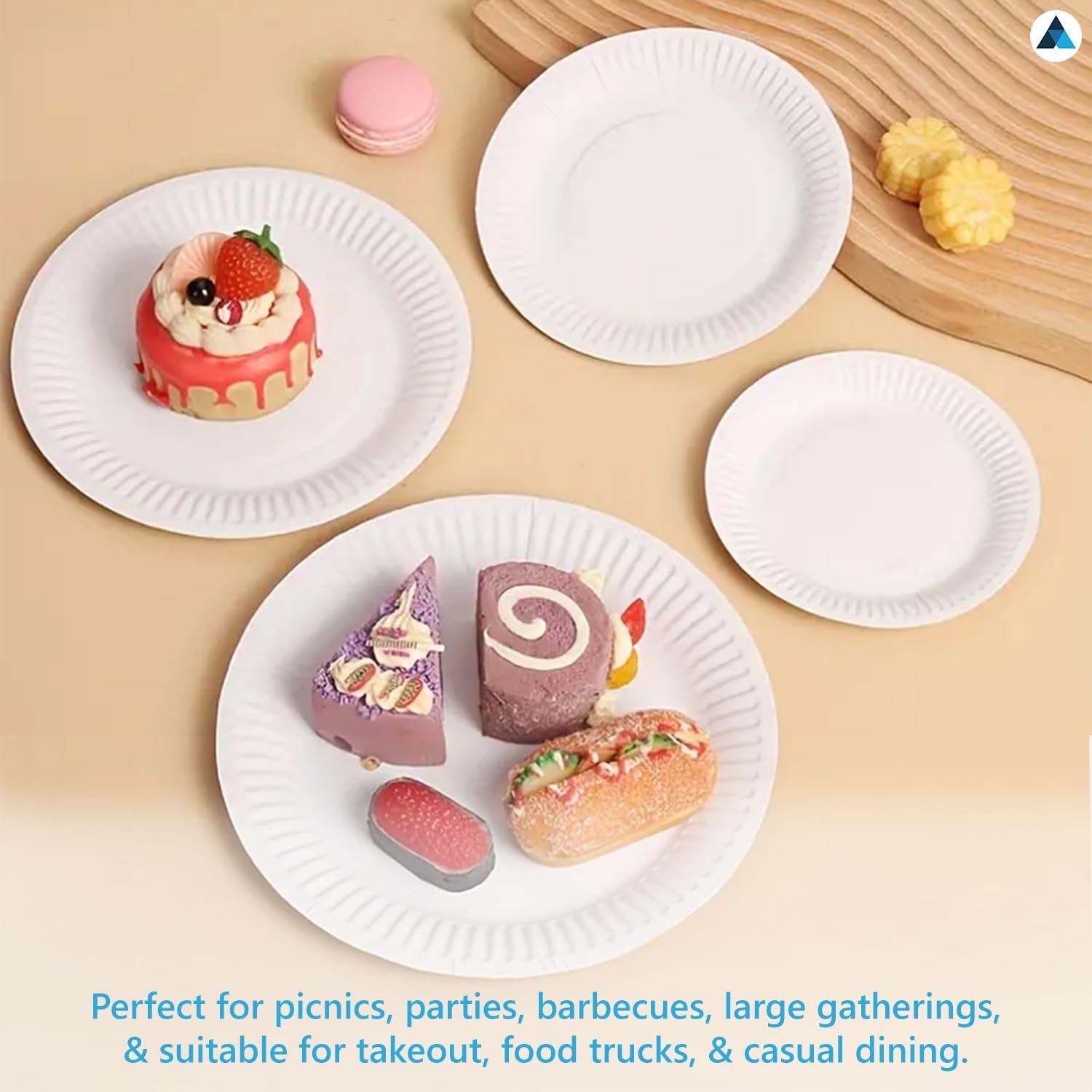 7 Inch Round Paper Plates Disposable