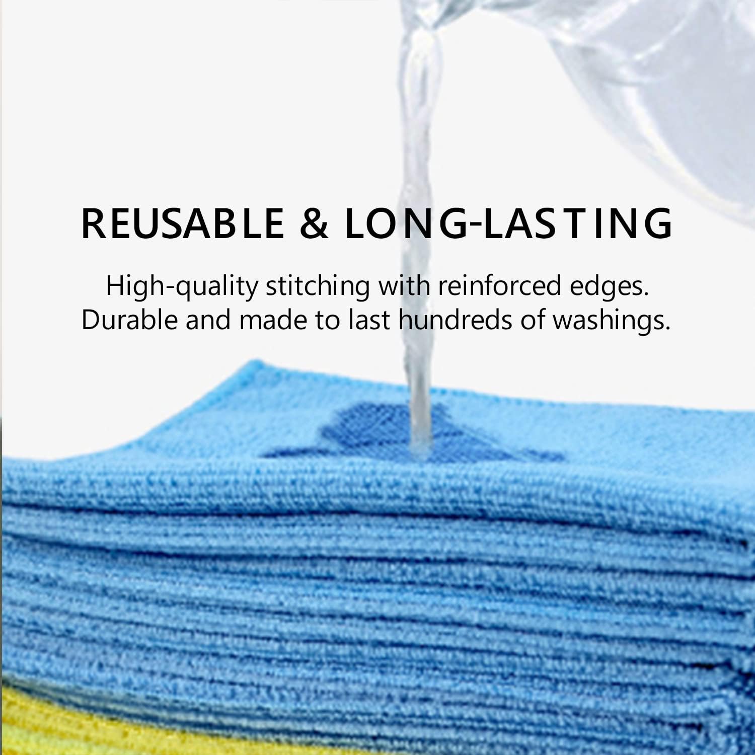 Microfiber Blue-40x40cm- Pack of 10