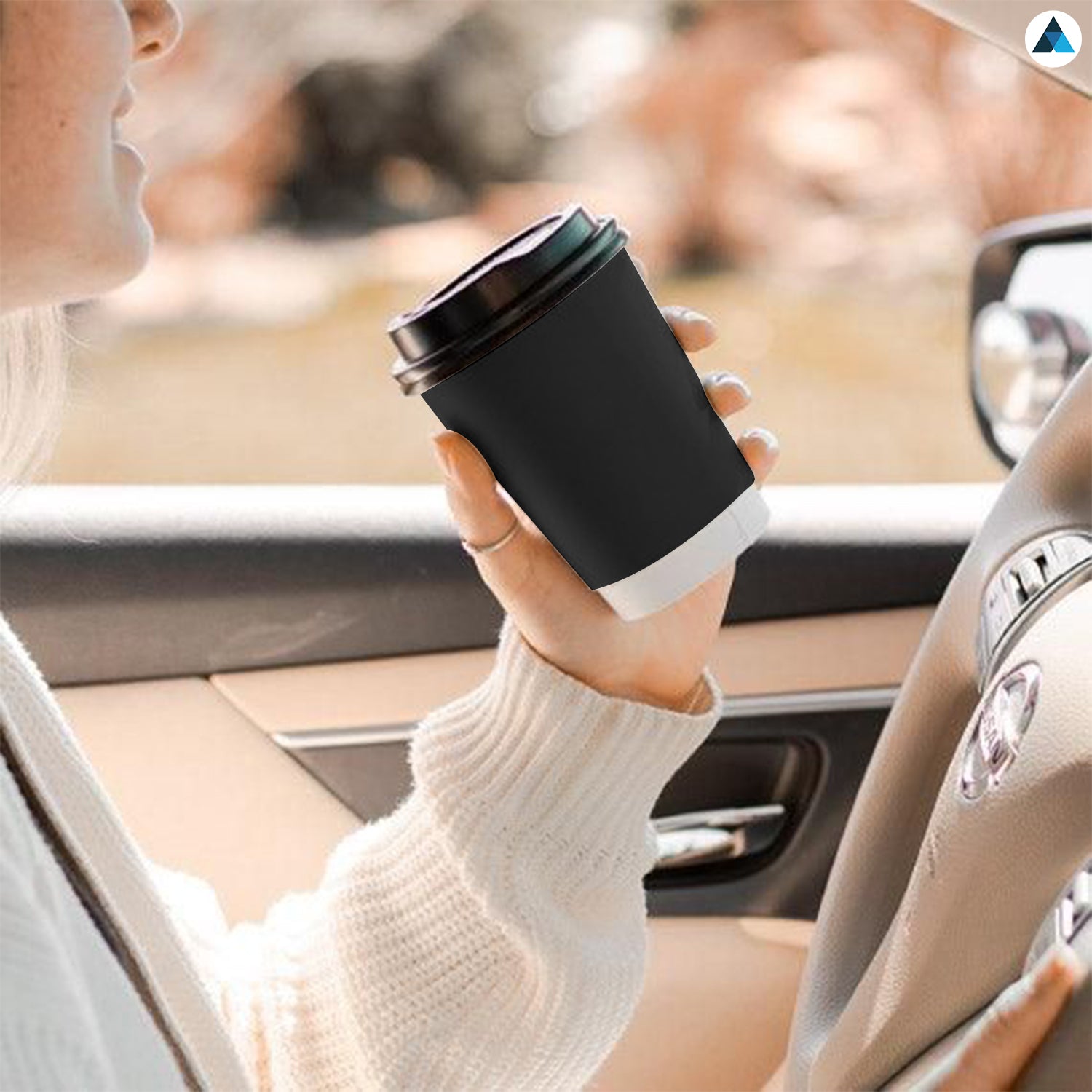 12oz Black Double Wall Paper Cups