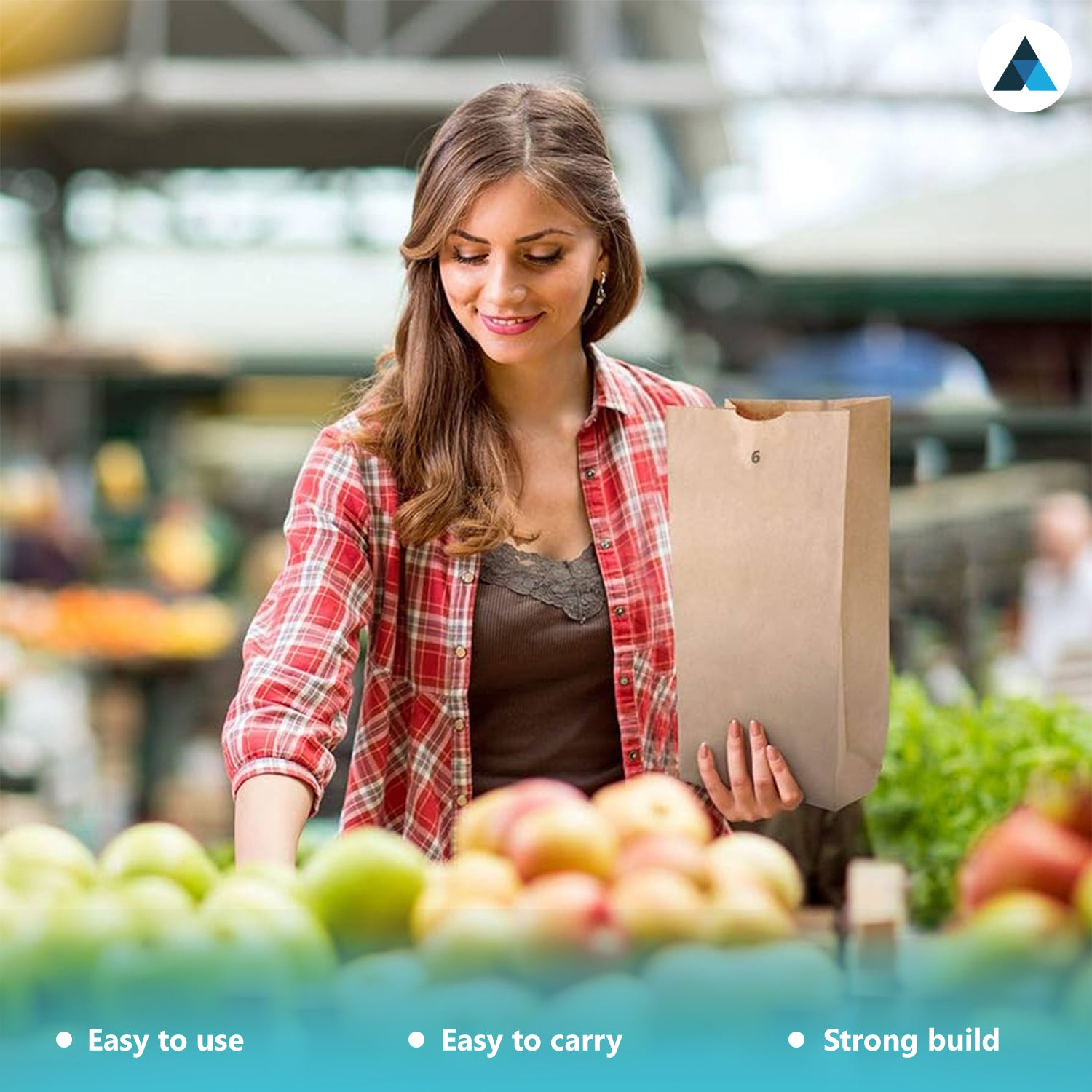 Medium Brown Paper Takeaway Bags 18x12x29cm