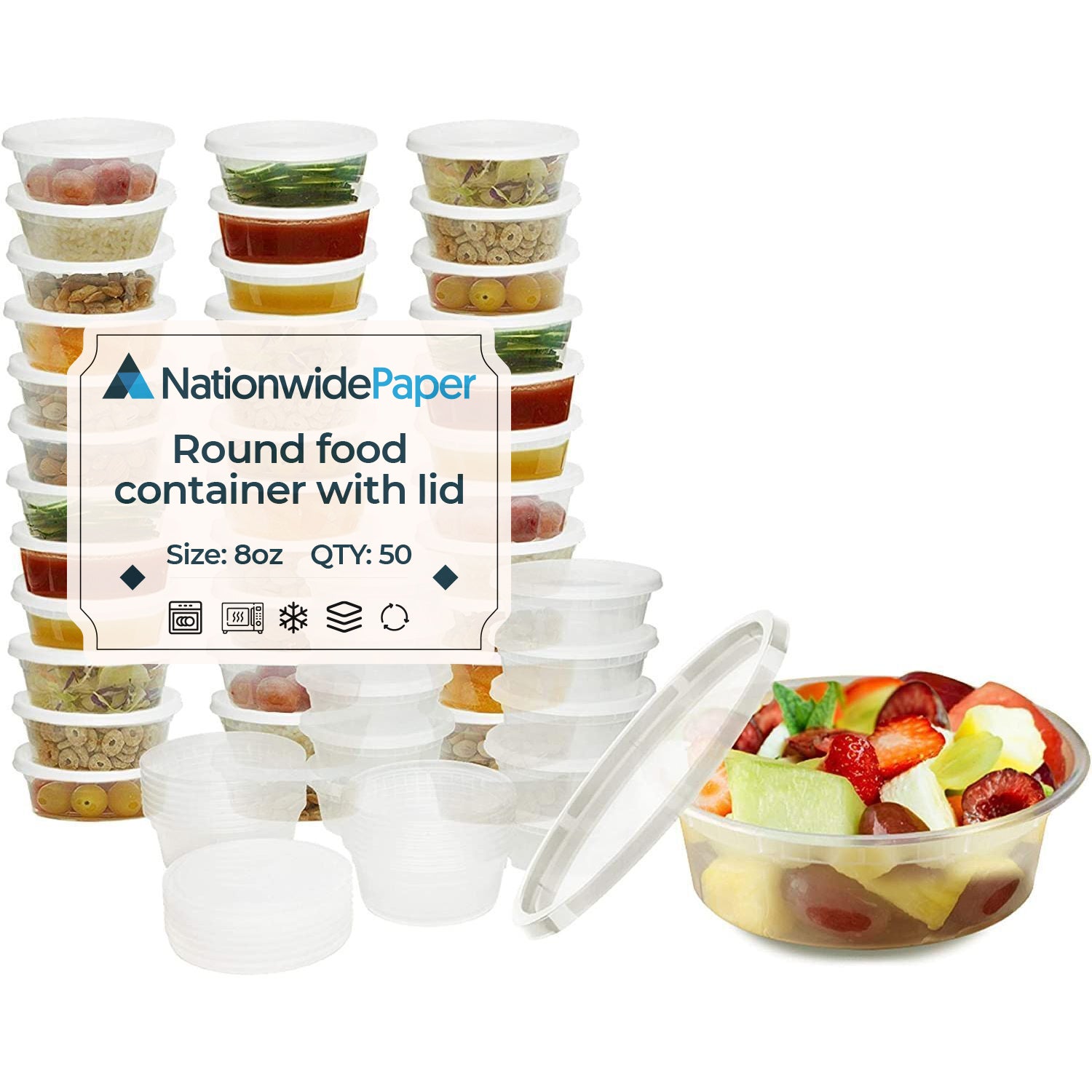 Meal Prep Food Containers with Leakproof Lids