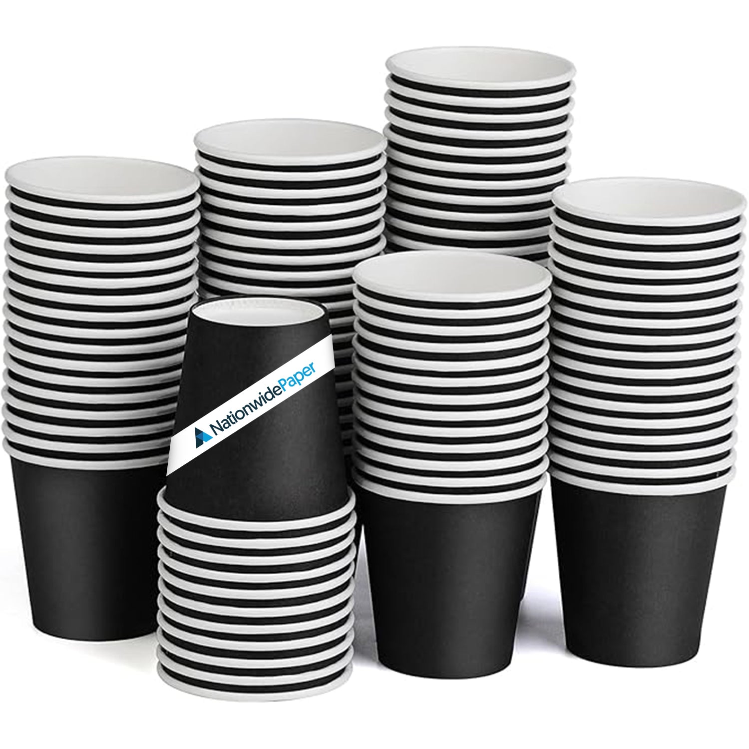 8oz Black Double Wall Paper Cups