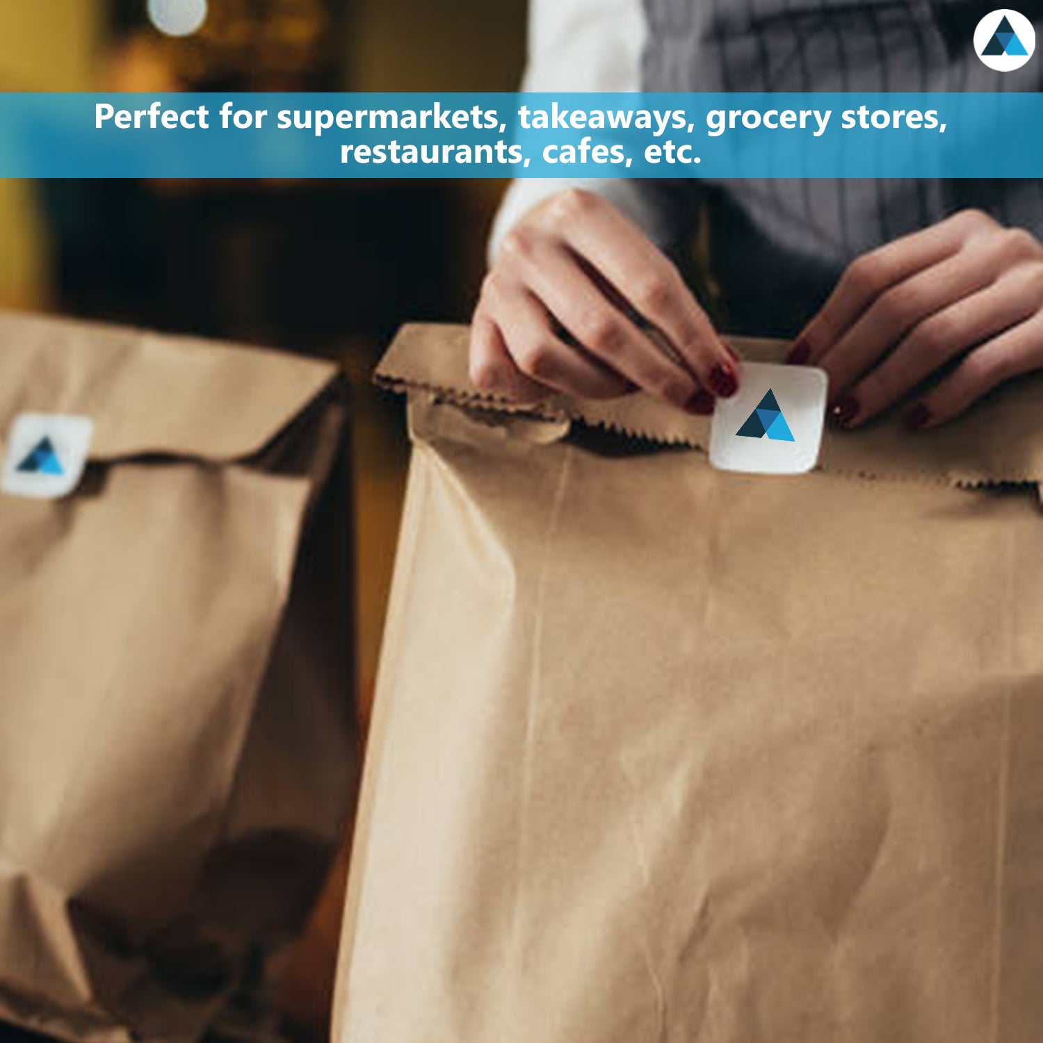 Medium Plus Brown Paper Takeaway Bags 25.4x20.3x7.6cm