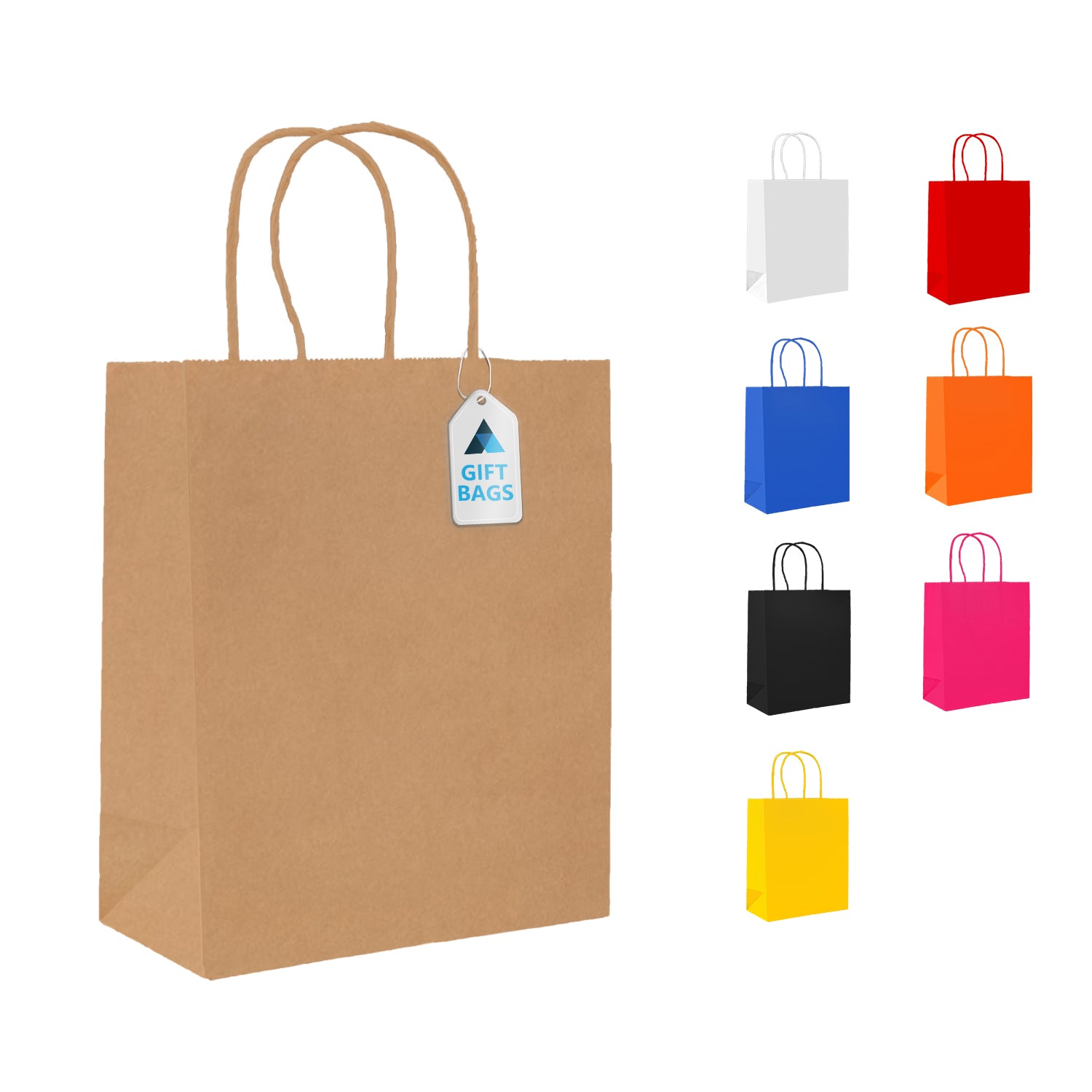 Small Paper Twist Handle Bags 18x9x22cm