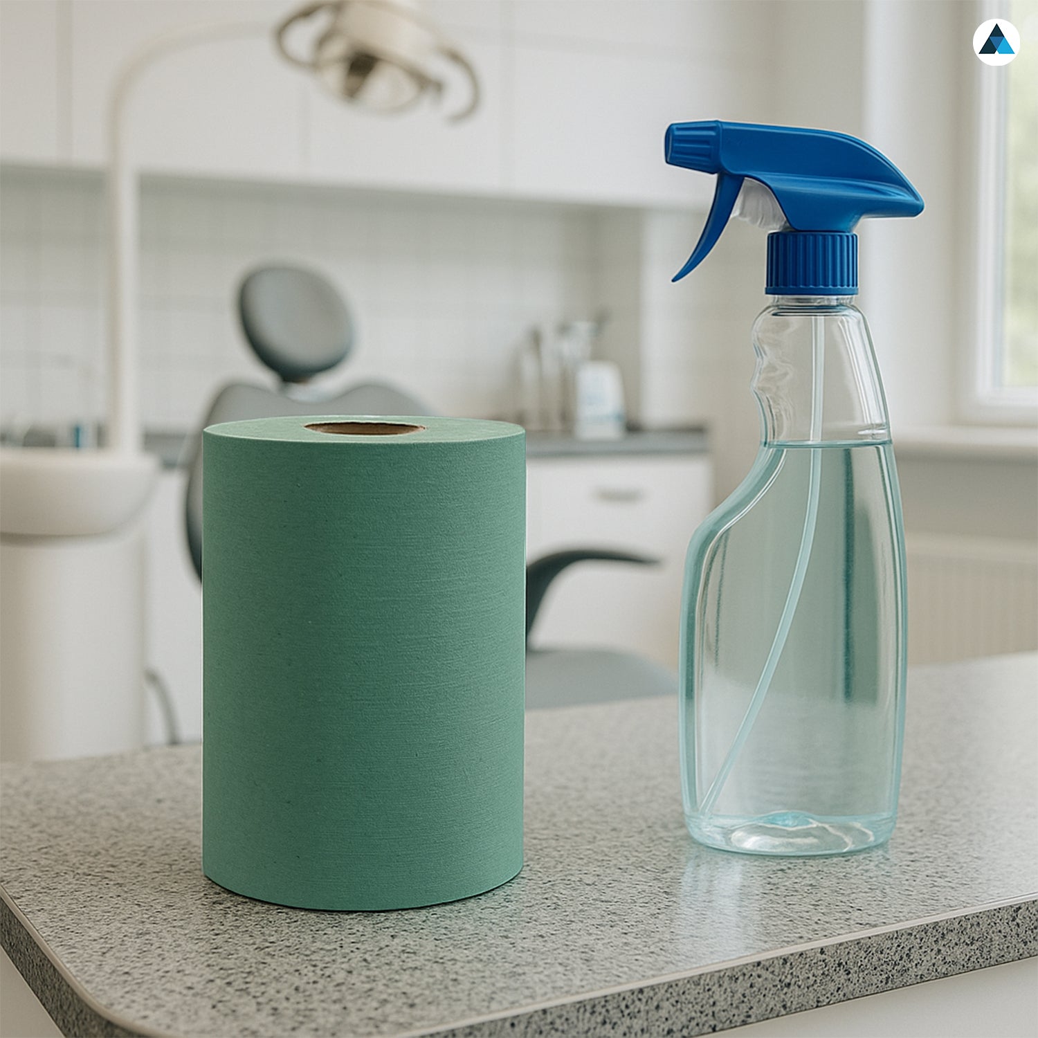 Green 1 Ply Paper Cleaning Roll 76m x 20cm