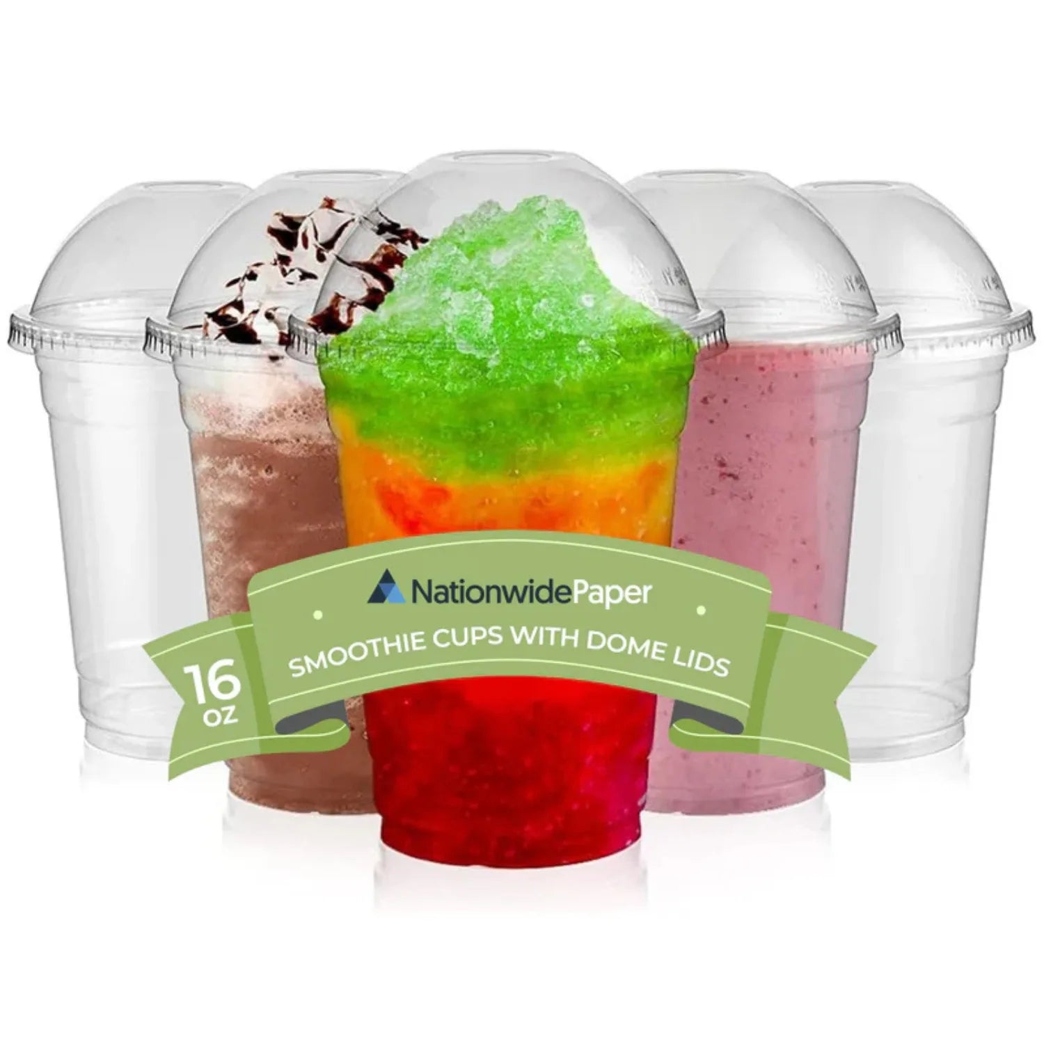 Strong Smoothie Cups with Dome Lids