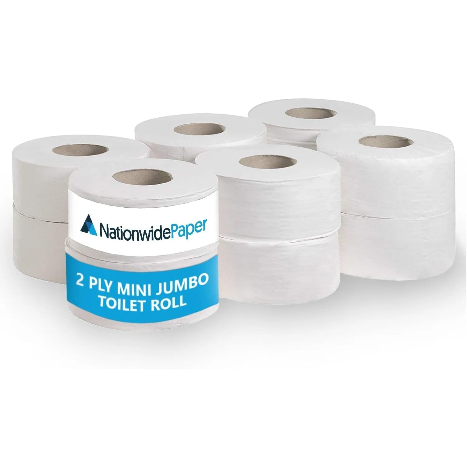 2Ply Mini Jumbo Toilet Roll White