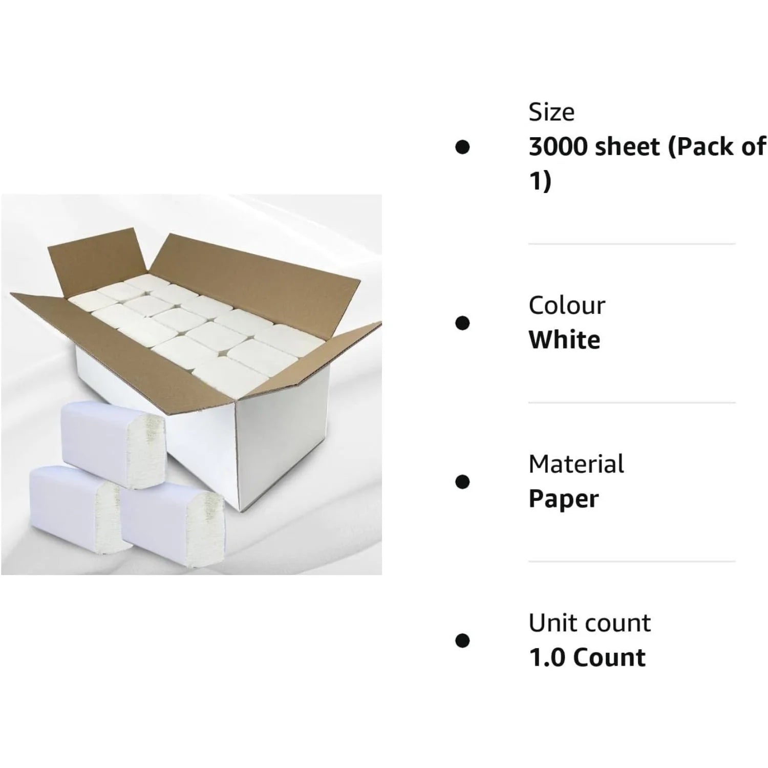 Z Fold Paper Towels 24x20.3cm 3000 Sheets 2 Ply