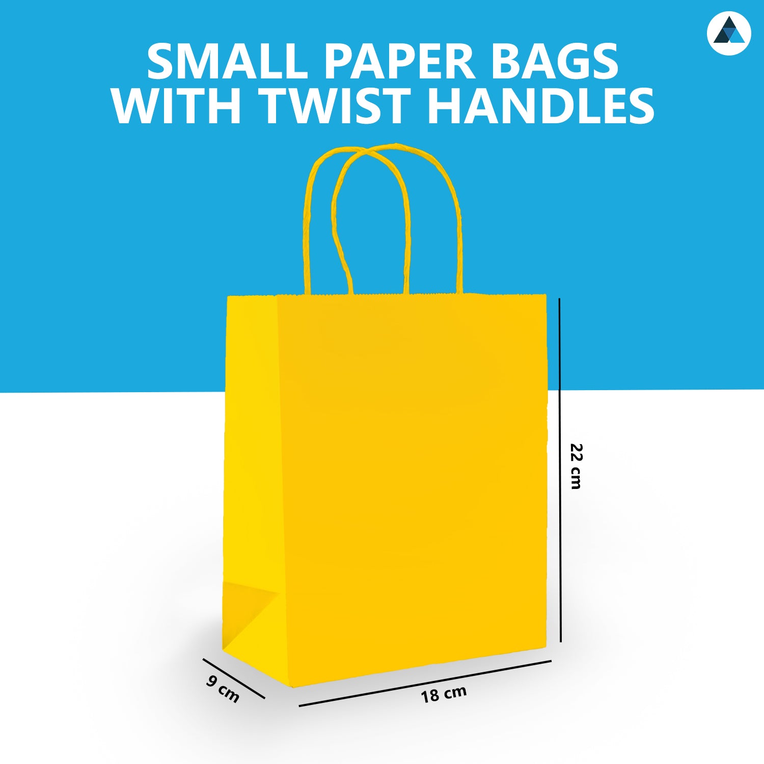 Small Paper Twist Handle Bags 18x9x22cm