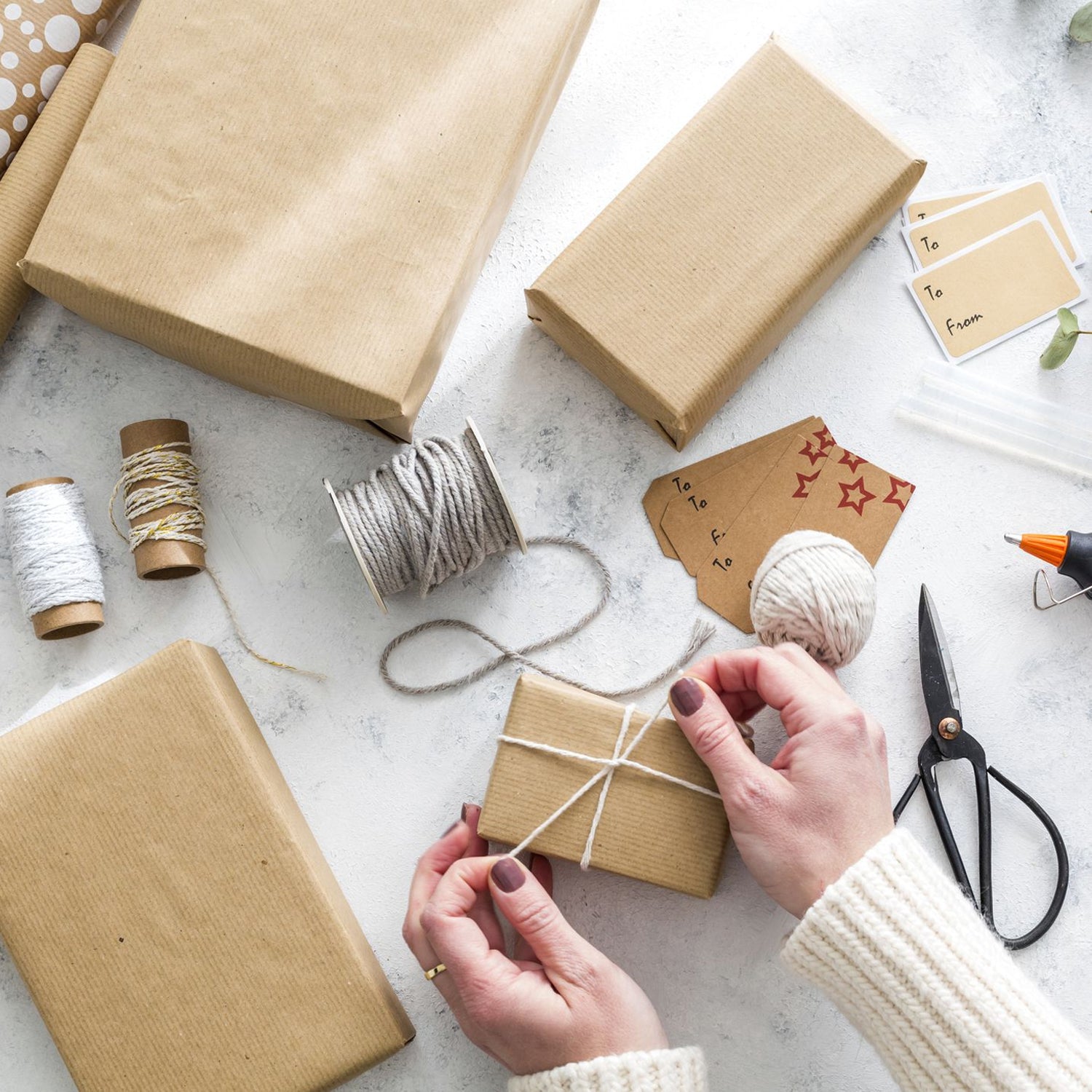 Brown Kraft Wrapping Paper Roll 500mm