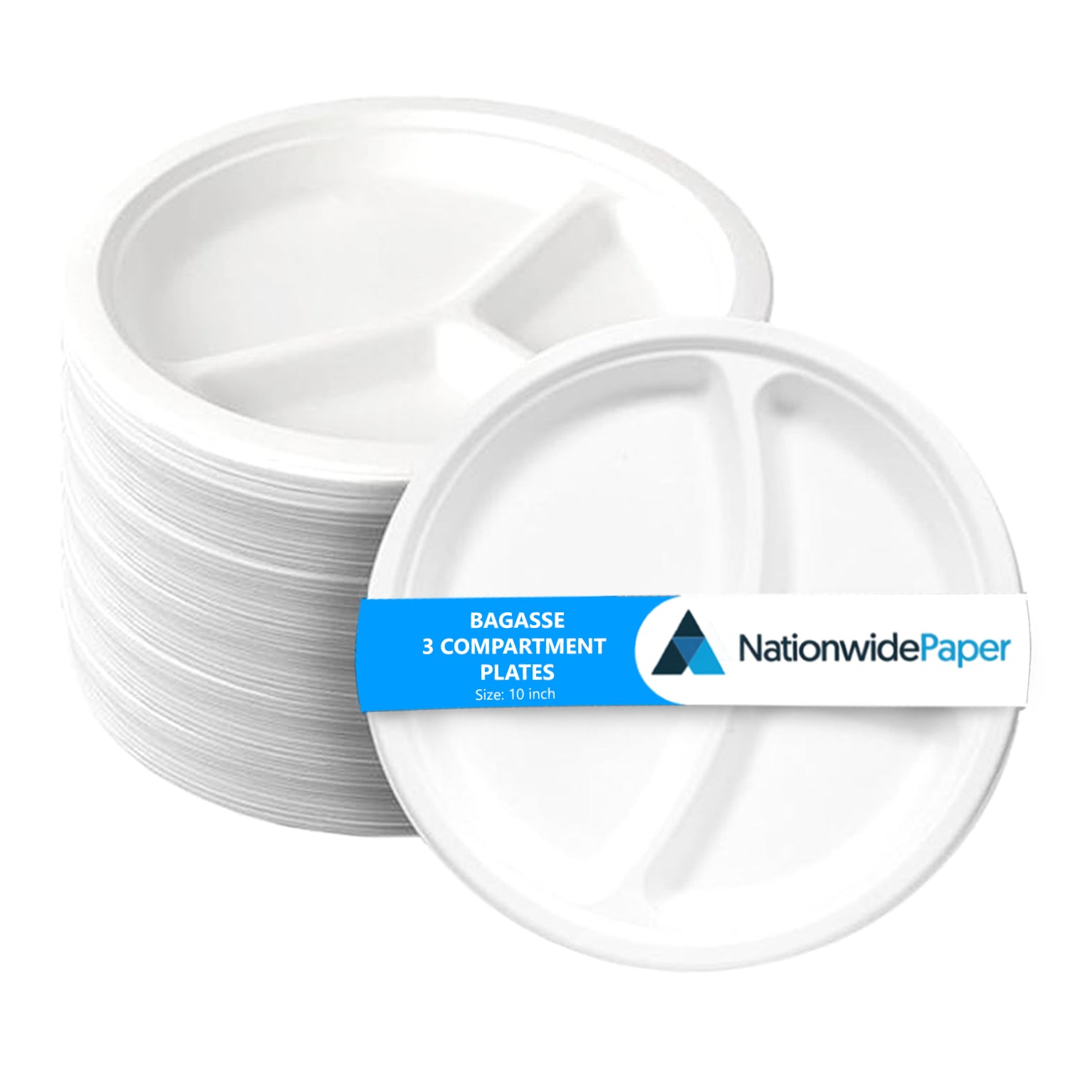 Round Paper Bagasse Plates