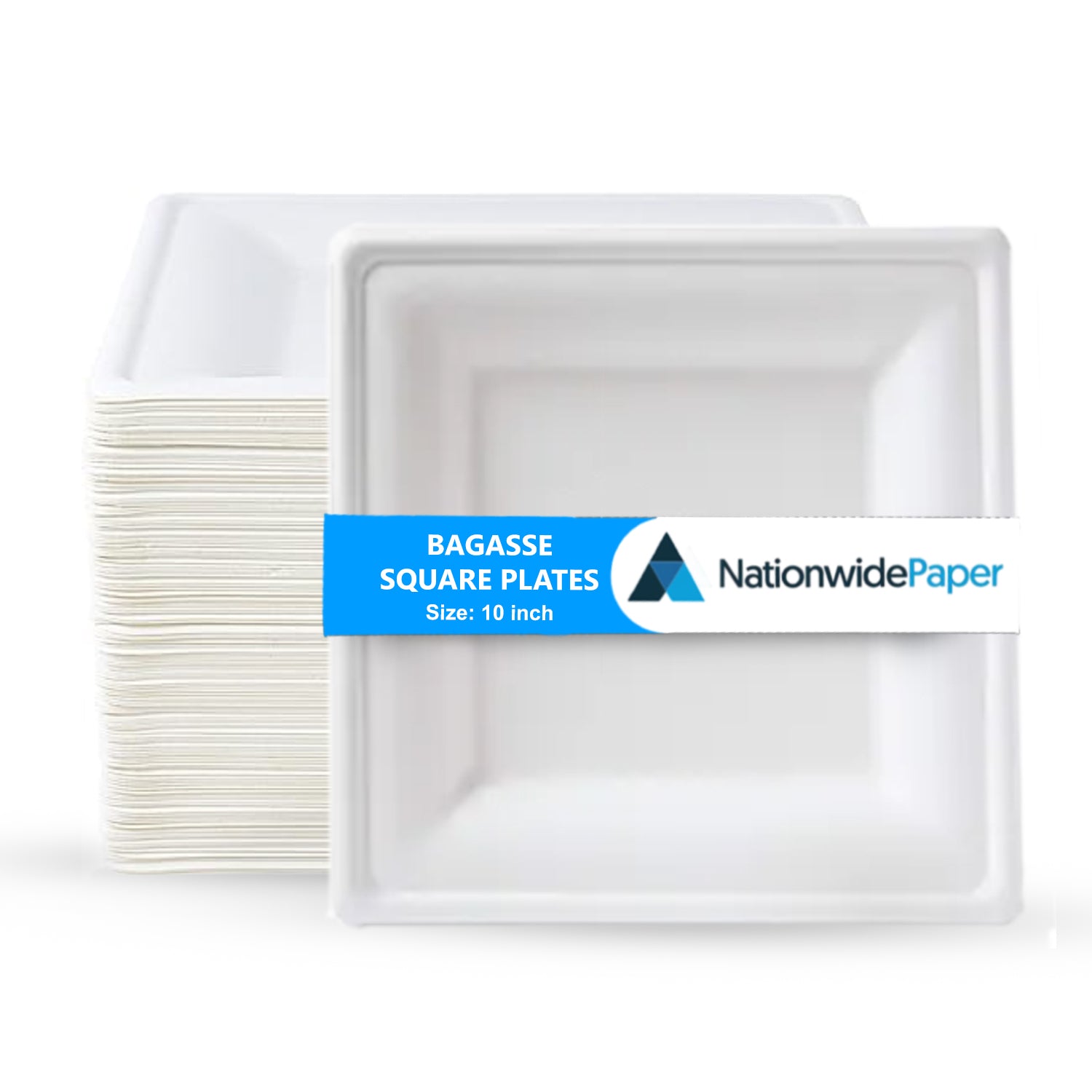 Square Bagasse Plates