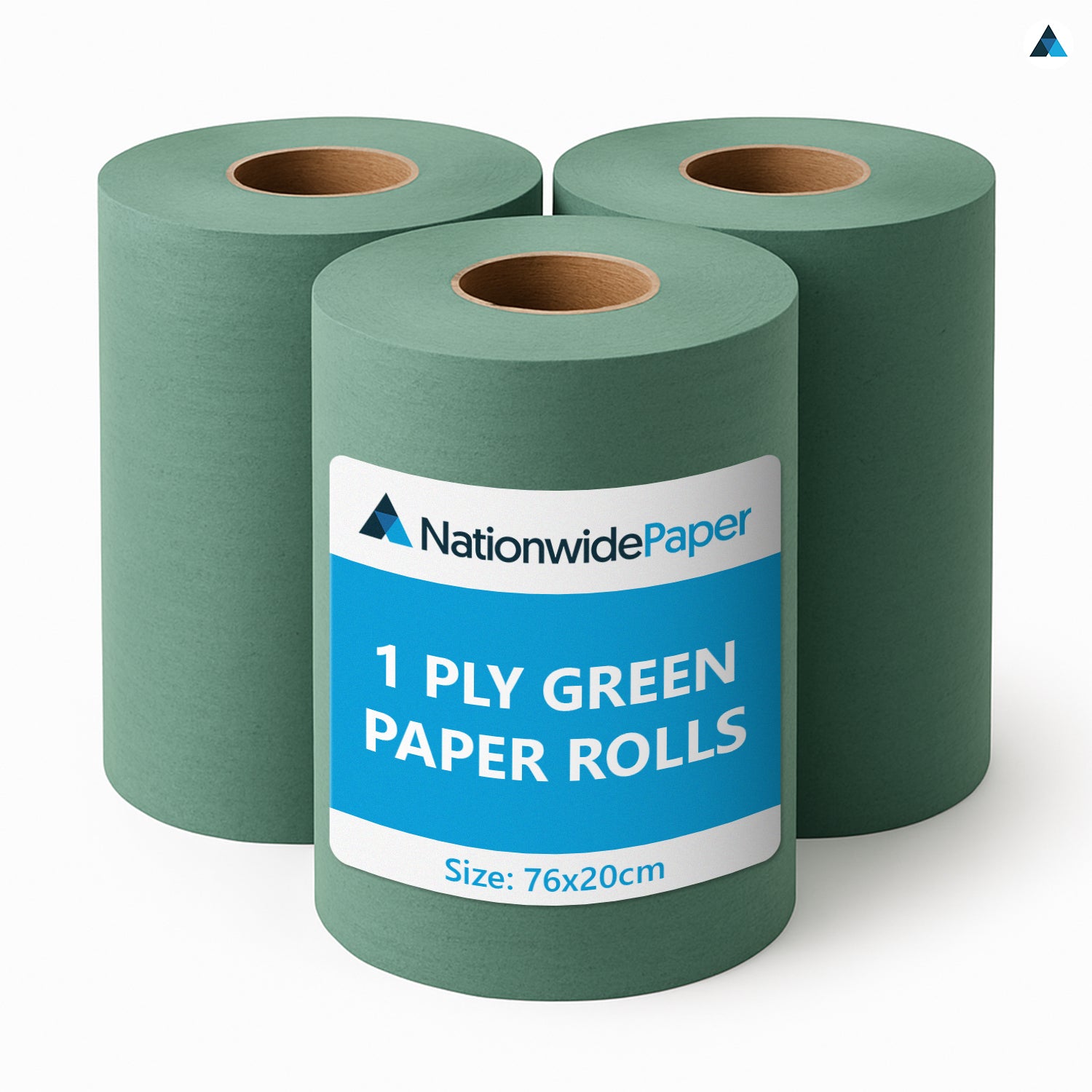 Green 1 Ply Paper Cleaning Roll 76m x 20cm