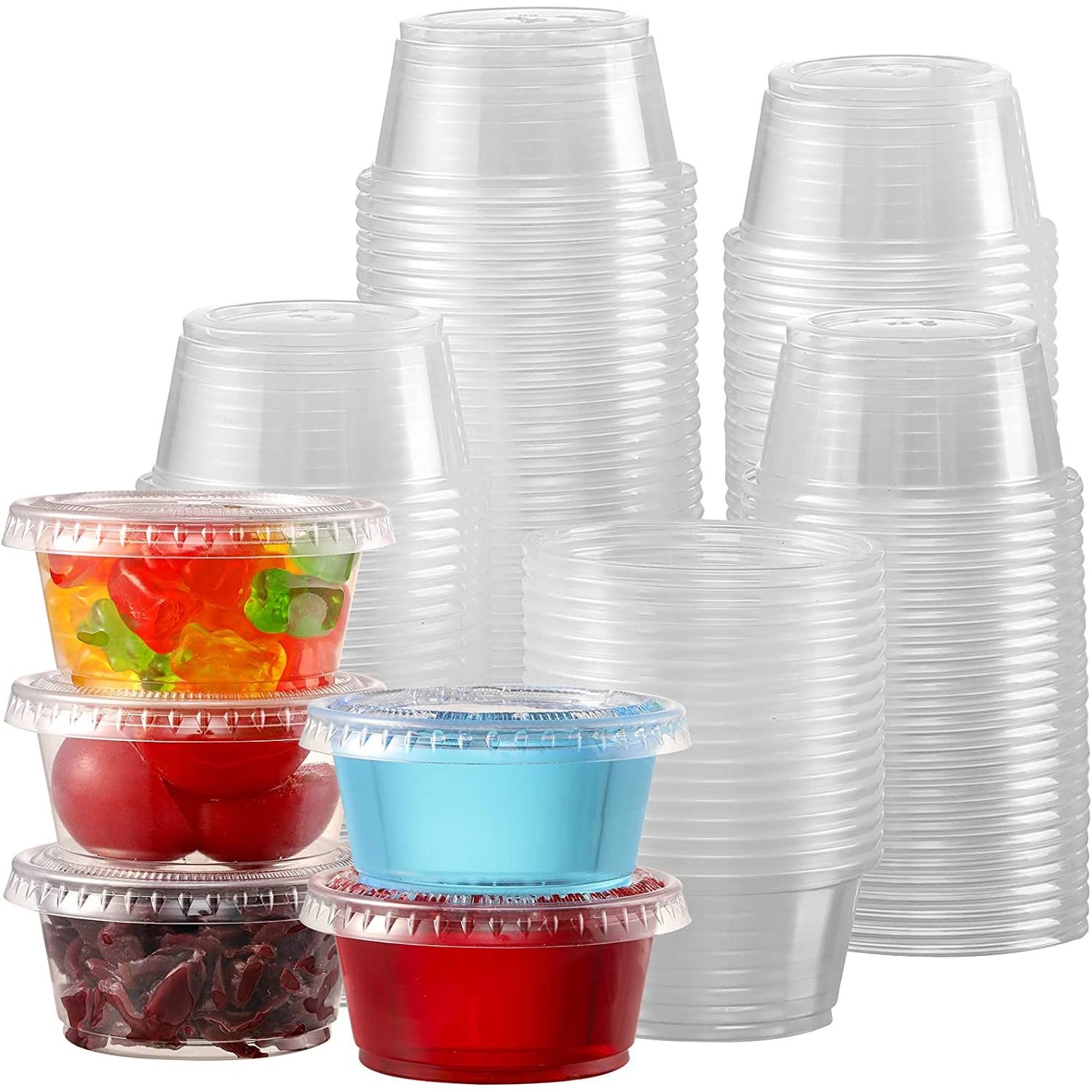 2oz and 4oz Plastic Sauce Pots