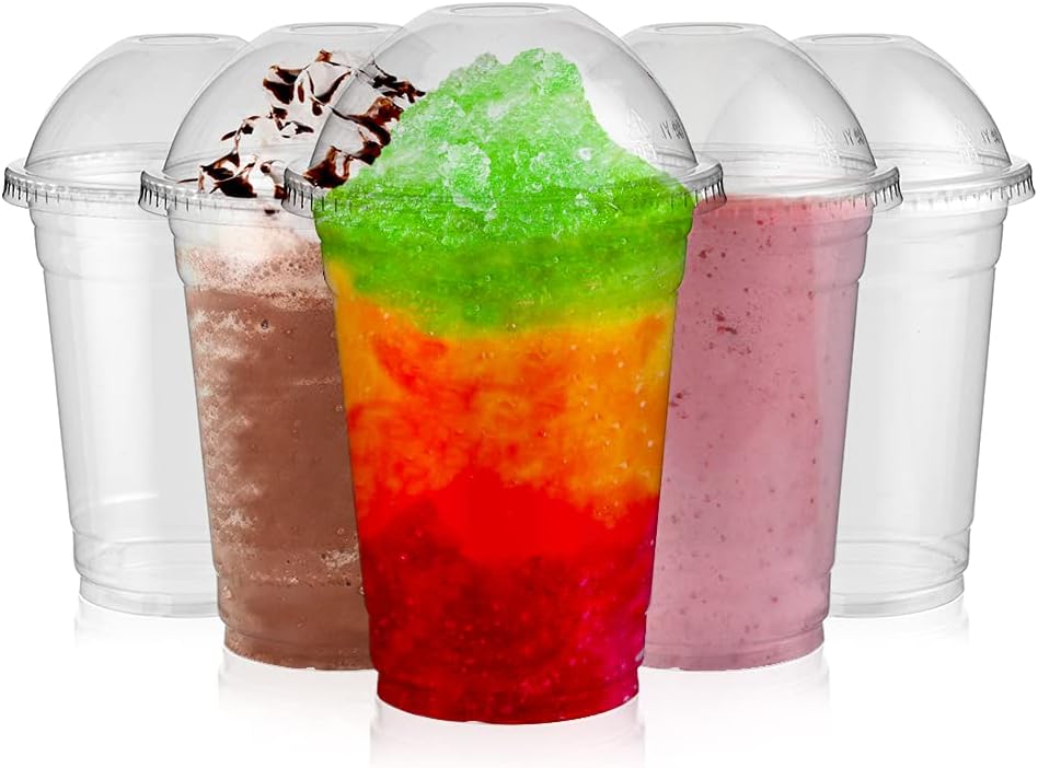 Strong Smoothie Cups with Dome Lids