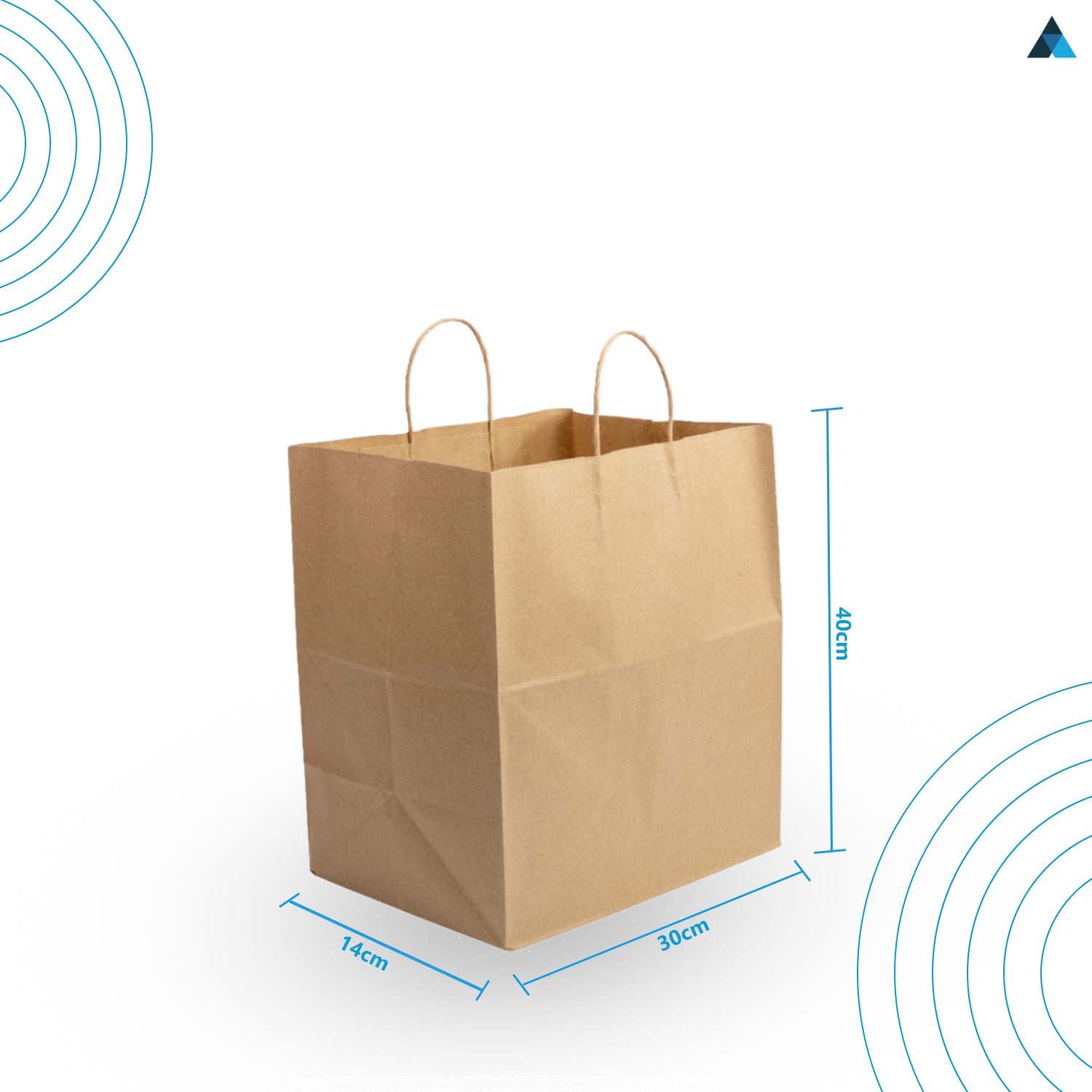 Brown Paper Twist Handle Bags