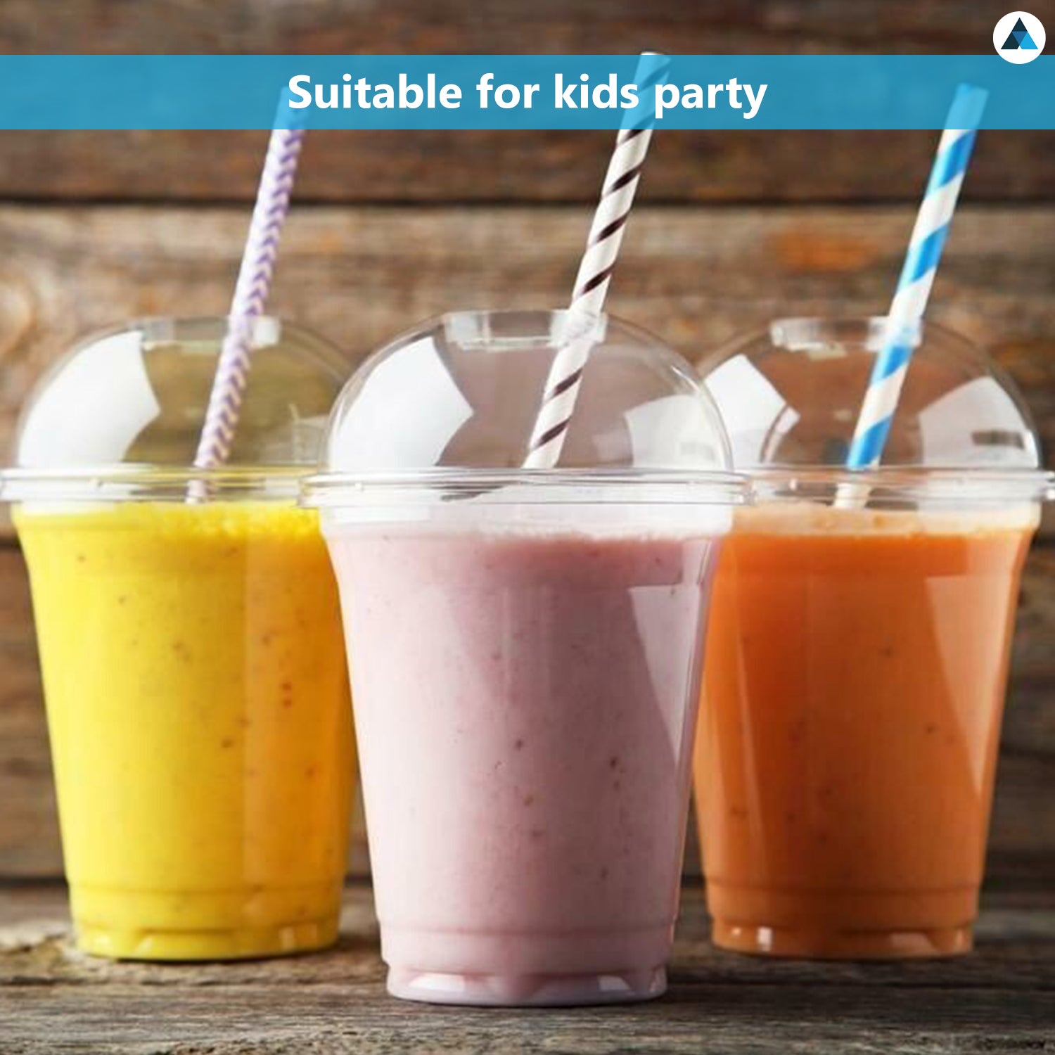 Strong Smoothie Cups with Dome Lids