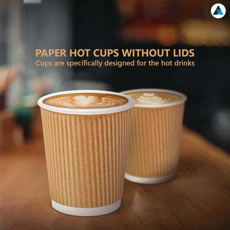 16oz Brown Ripple Cups