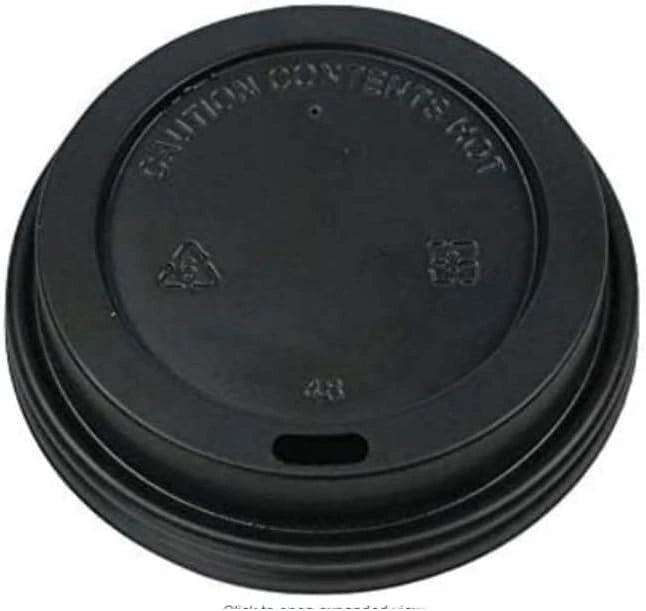 Black 8oz Only Lids for Coffee Cup